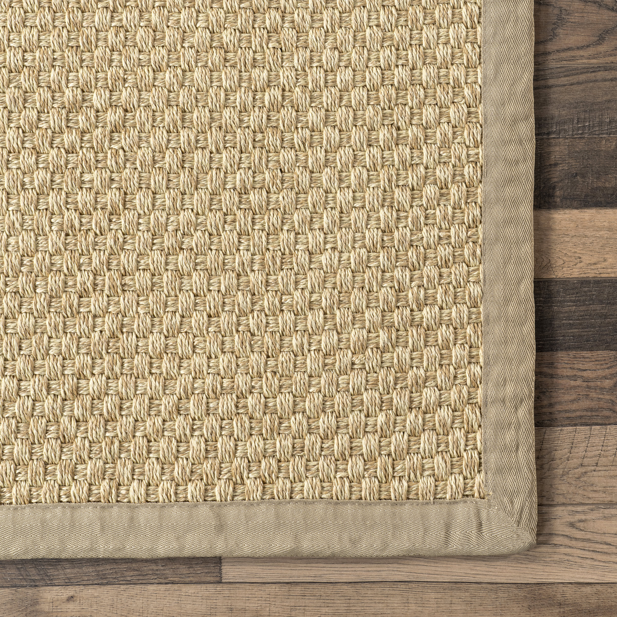 Morvoren Faux Seagrass Indoor/Outdoor Rug | Tan - Image 3