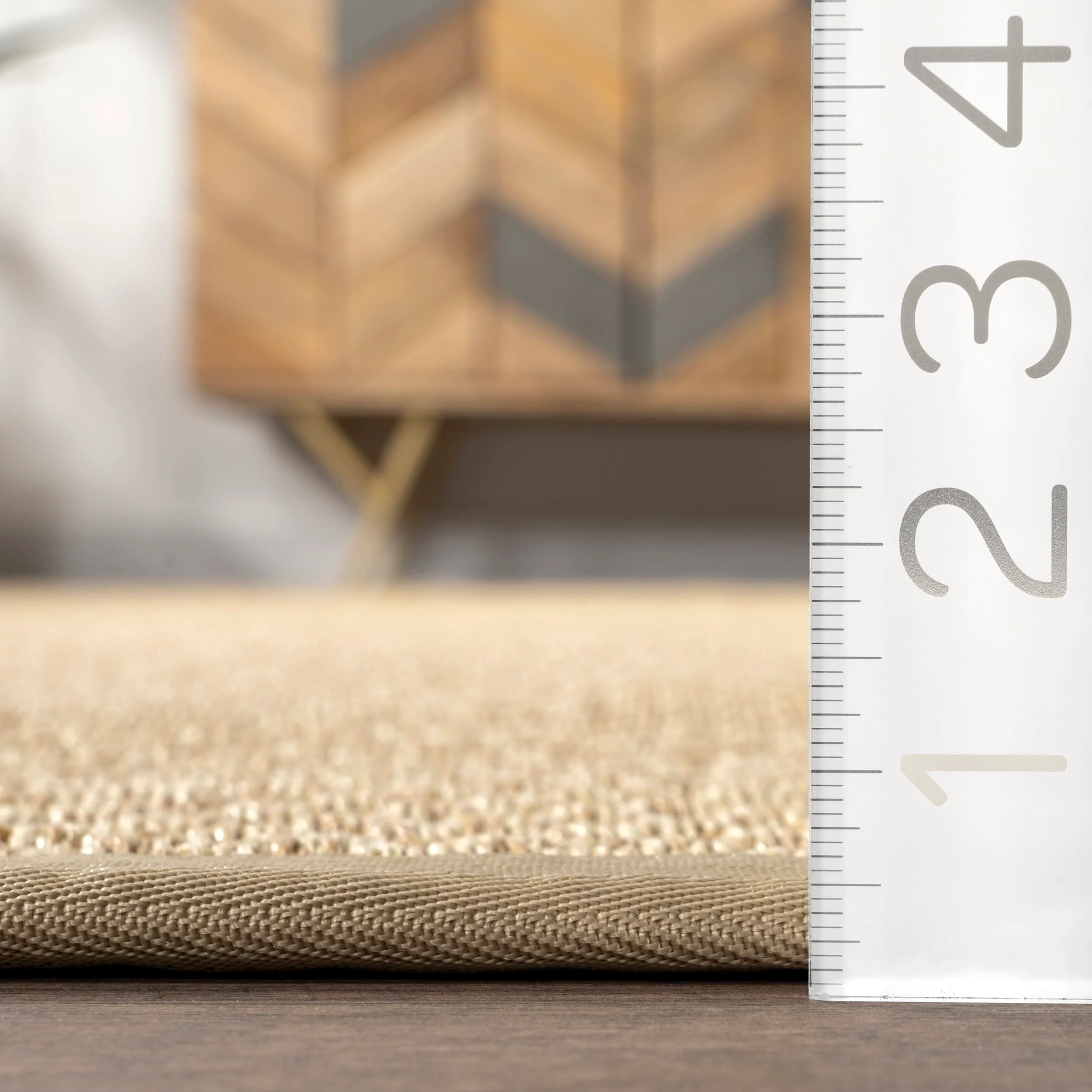 Morvoren Faux Seagrass Indoor/Outdoor Rug | Tan - Image 5