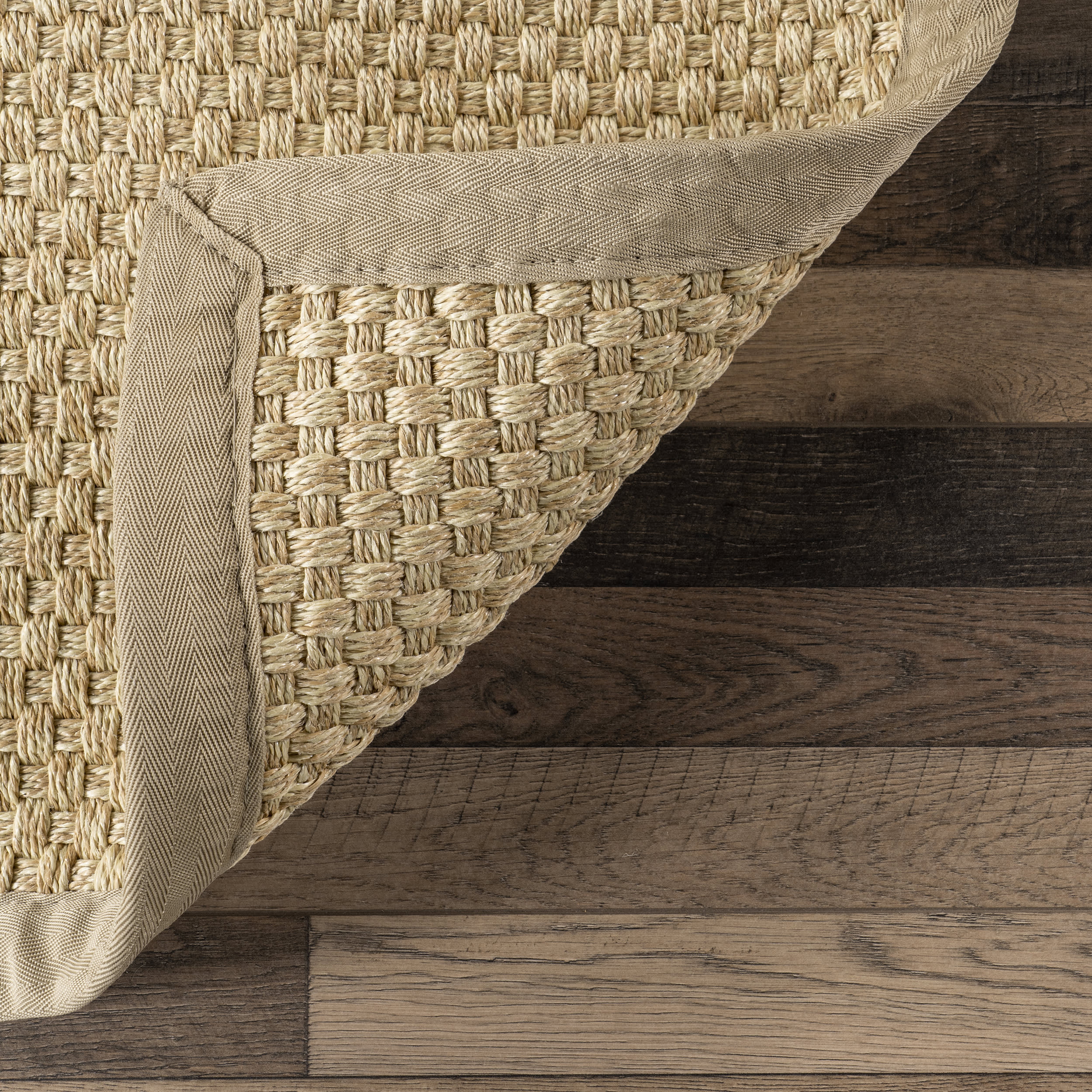 Morvoren Faux Seagrass Indoor/Outdoor Rug | Tan - Image 6