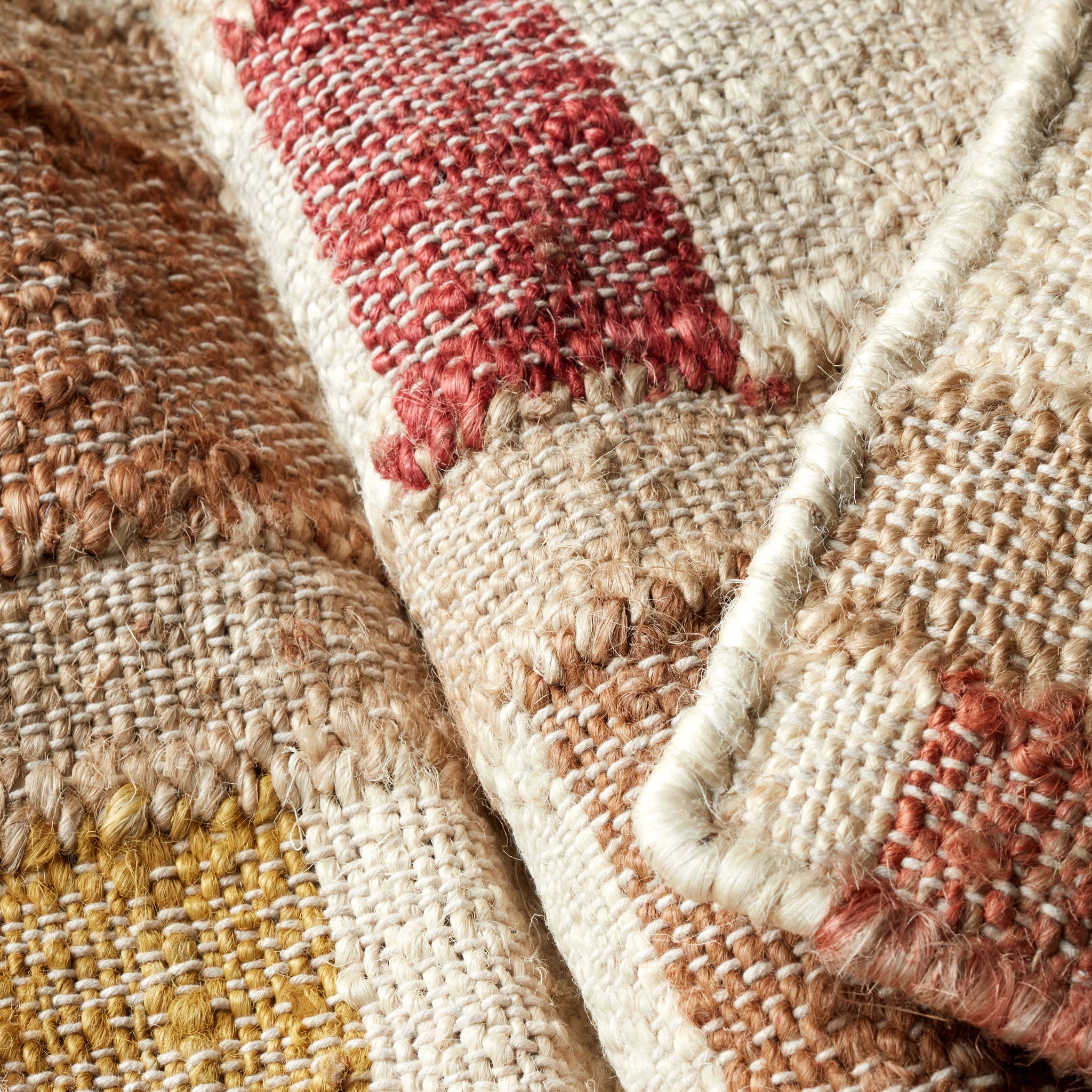 Mosaic Handwoven Jute Rug | Multi - Image 6