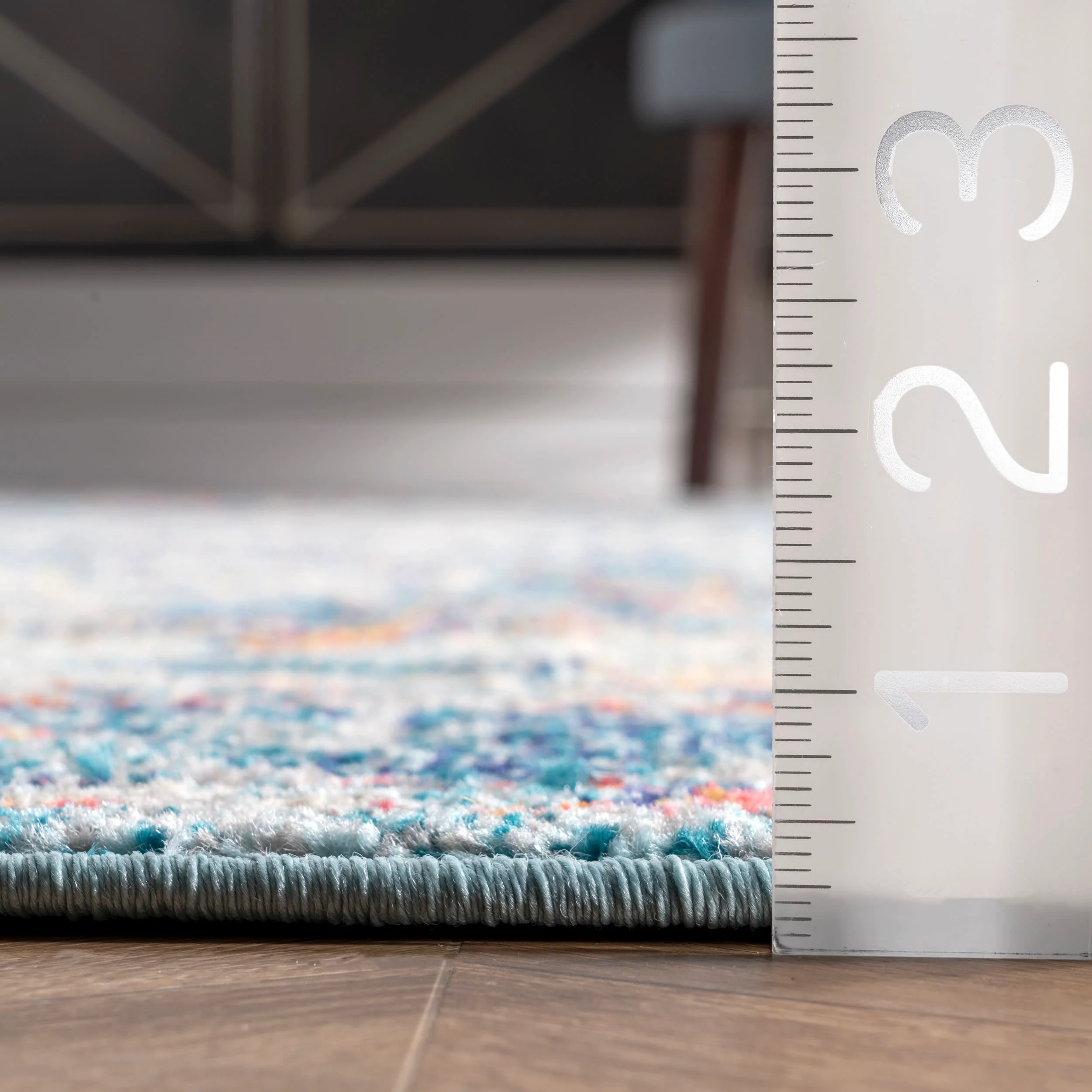 Mosaic Medallion Rug | Blue Multicolor - Image 5