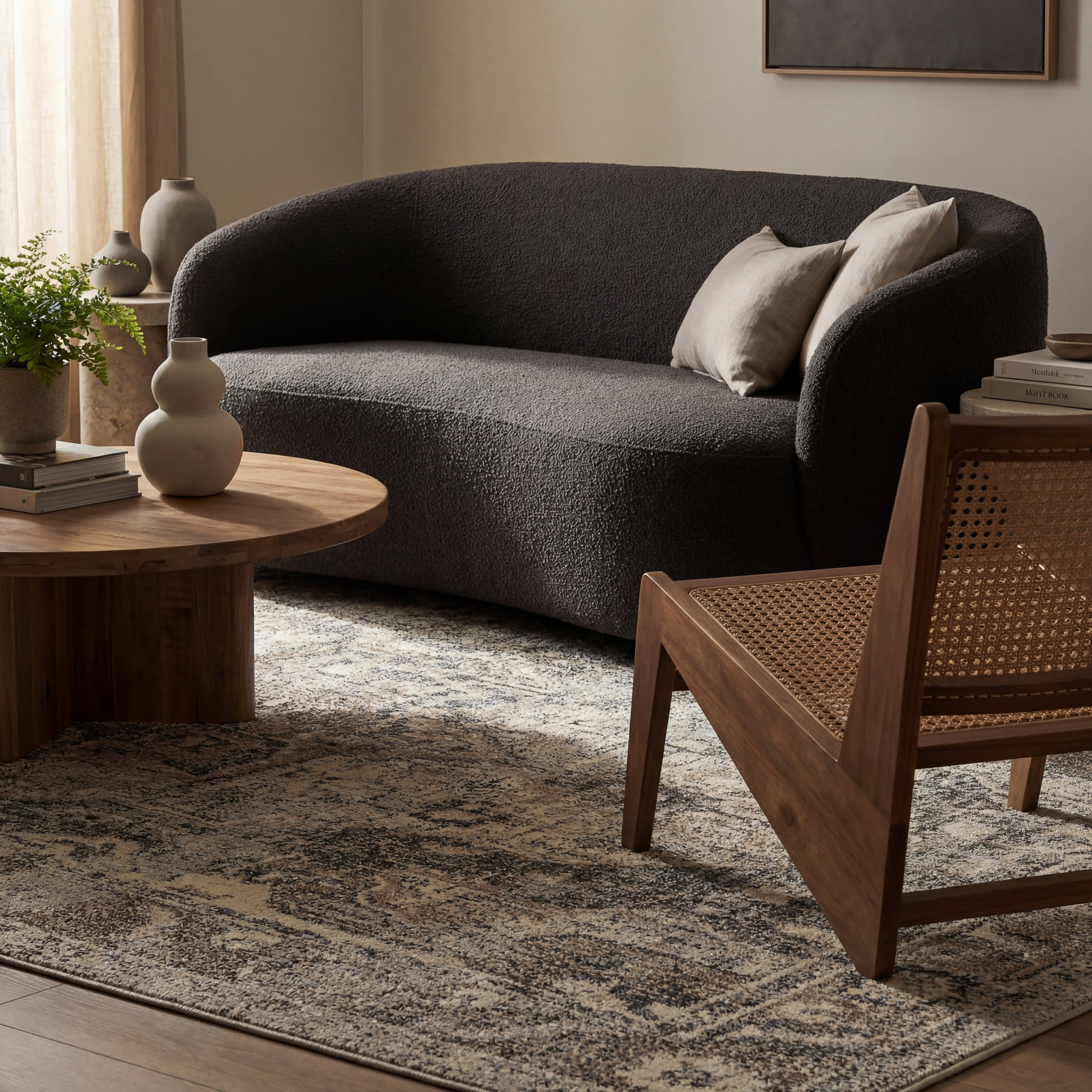 Mosaic Medallion Rug | Grey - Image 5