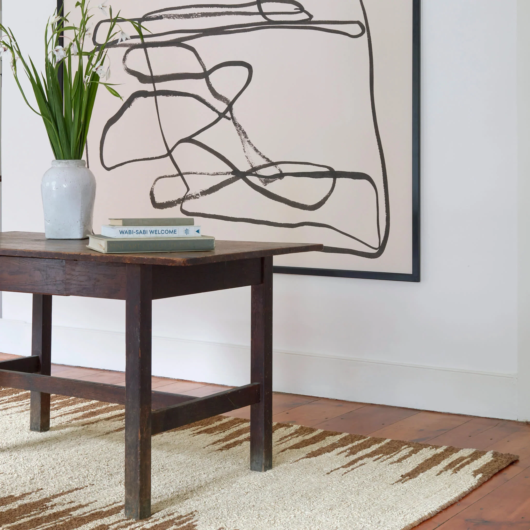 Moss Handwoven Jute Rug | Russet - Image 2