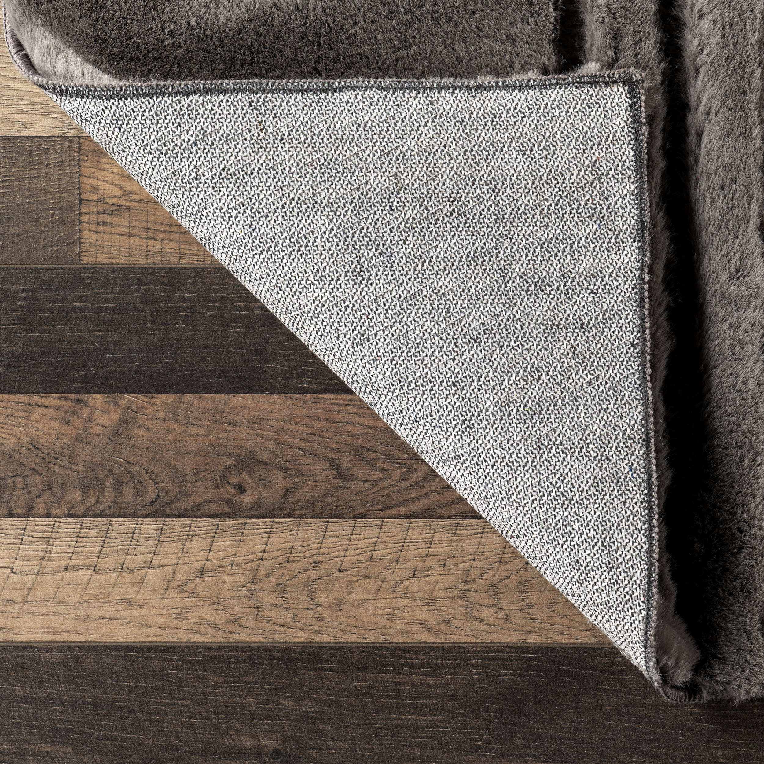 Mozelle Oval Plush Cloud Washable Rug | Grey - Image 6