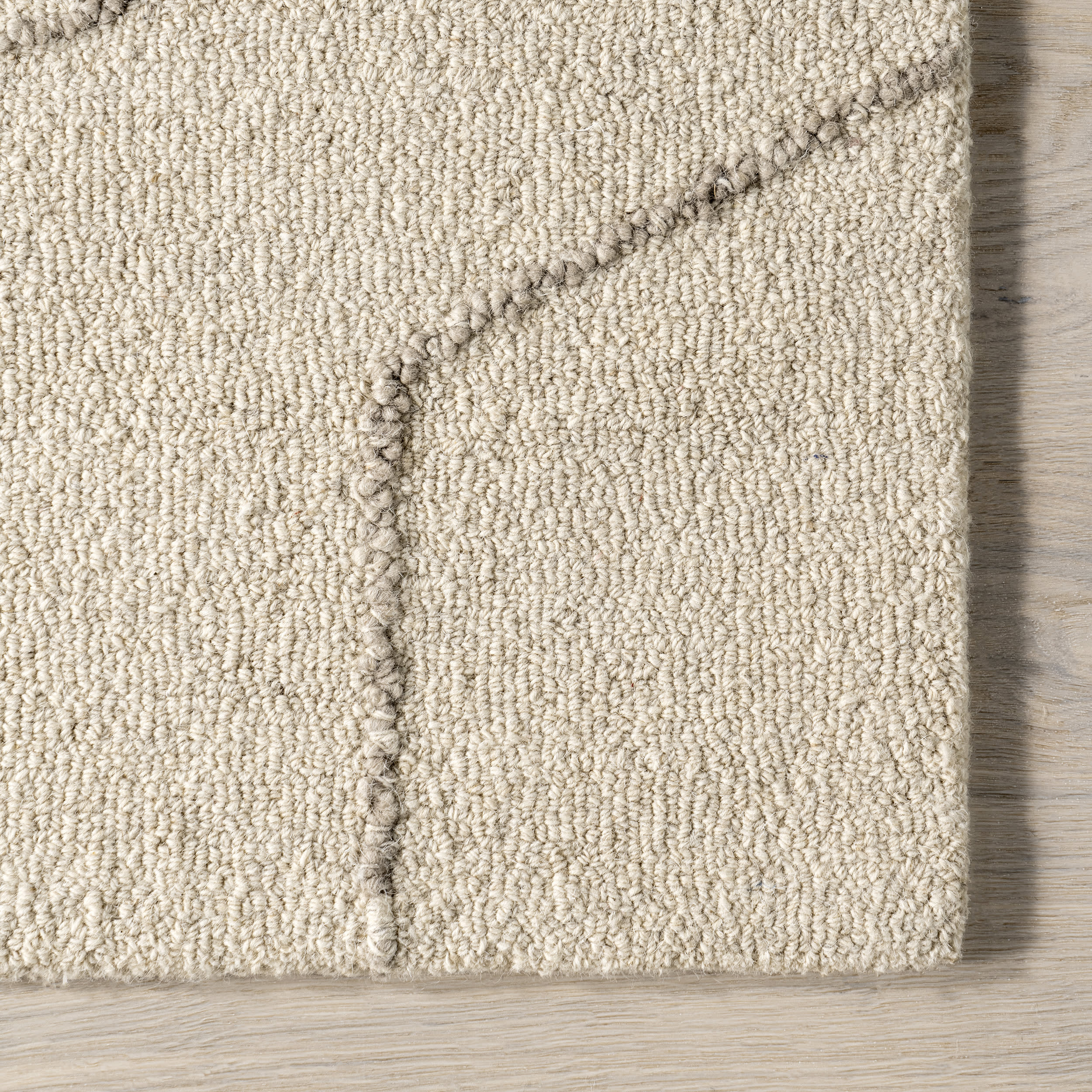 Mulholland Textured Wool Rug | Cream - Image 3