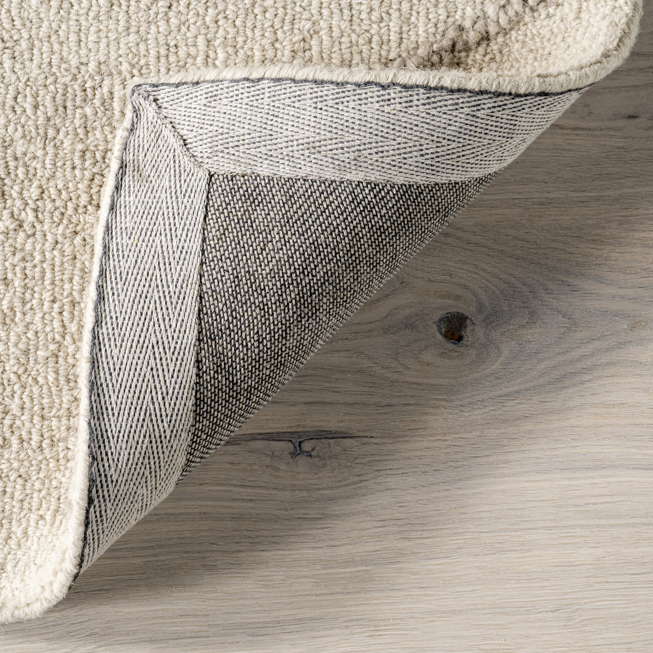 Mulholland Textured Wool Rug | Cream - Image 5