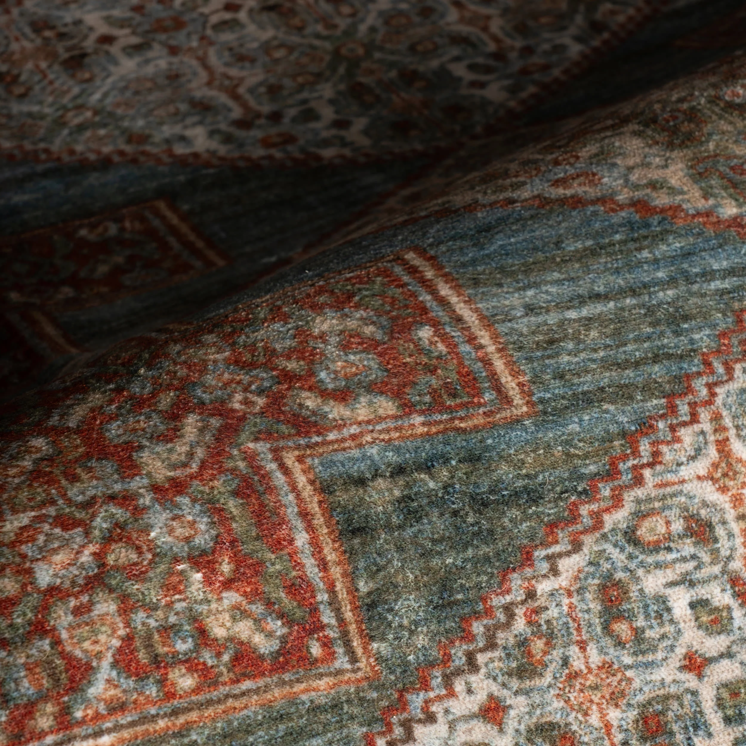 Muril Medallion Washable Rug | Multicolor - Image 3