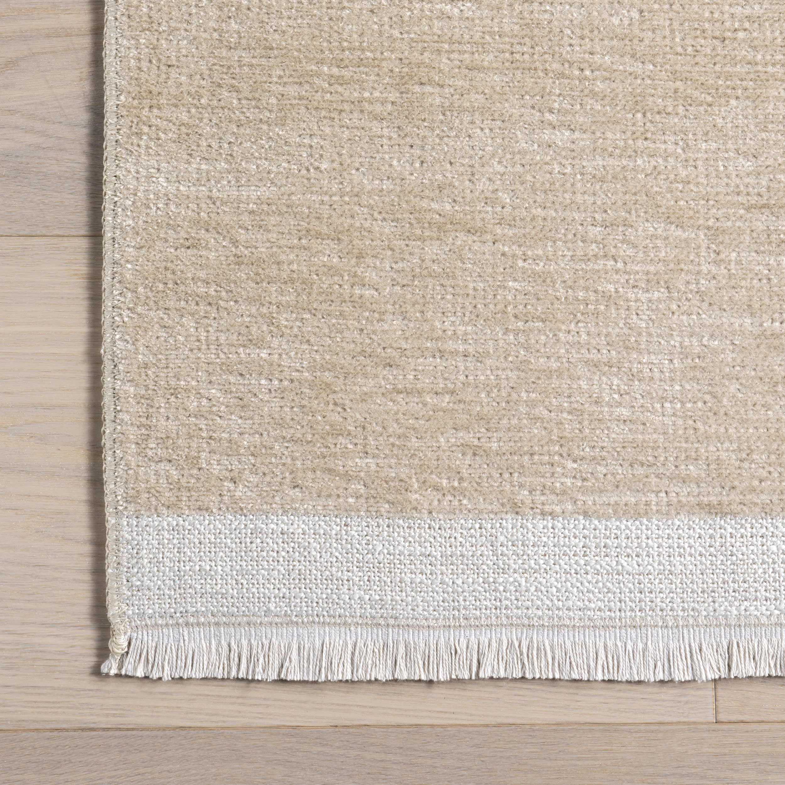 Murphy Large Checkerboard Reversible Washable Rug | Taupe - Image 4