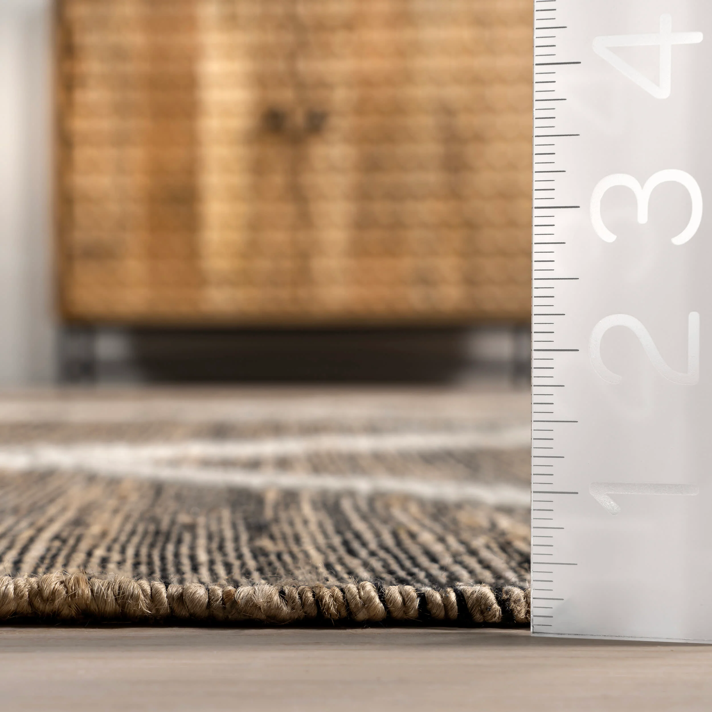 Mustang Handwoven Jute Rug | Natural - Image 4