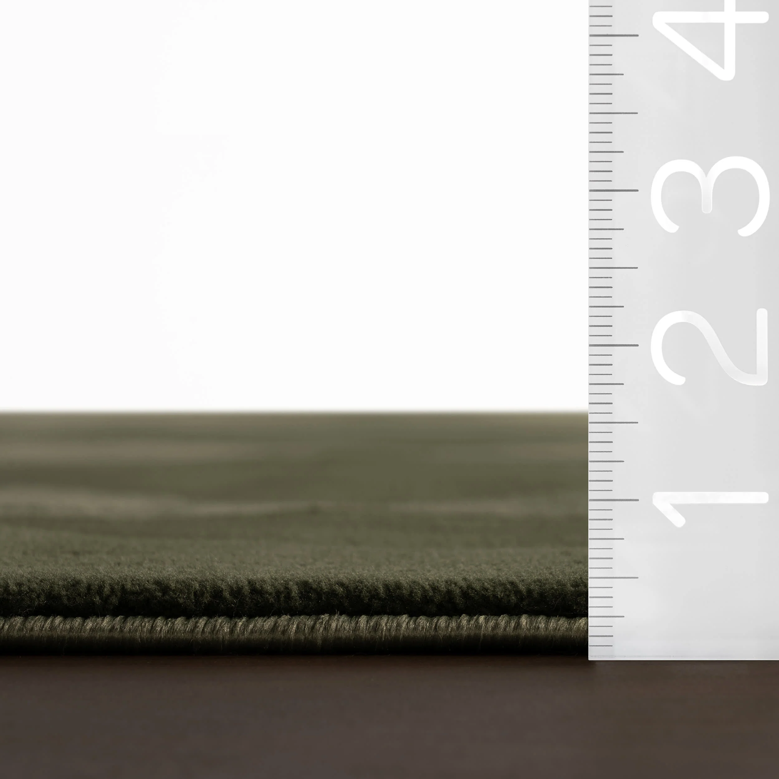 Mynra Diamond Plush Textured Washable Rug | Green - Image 6