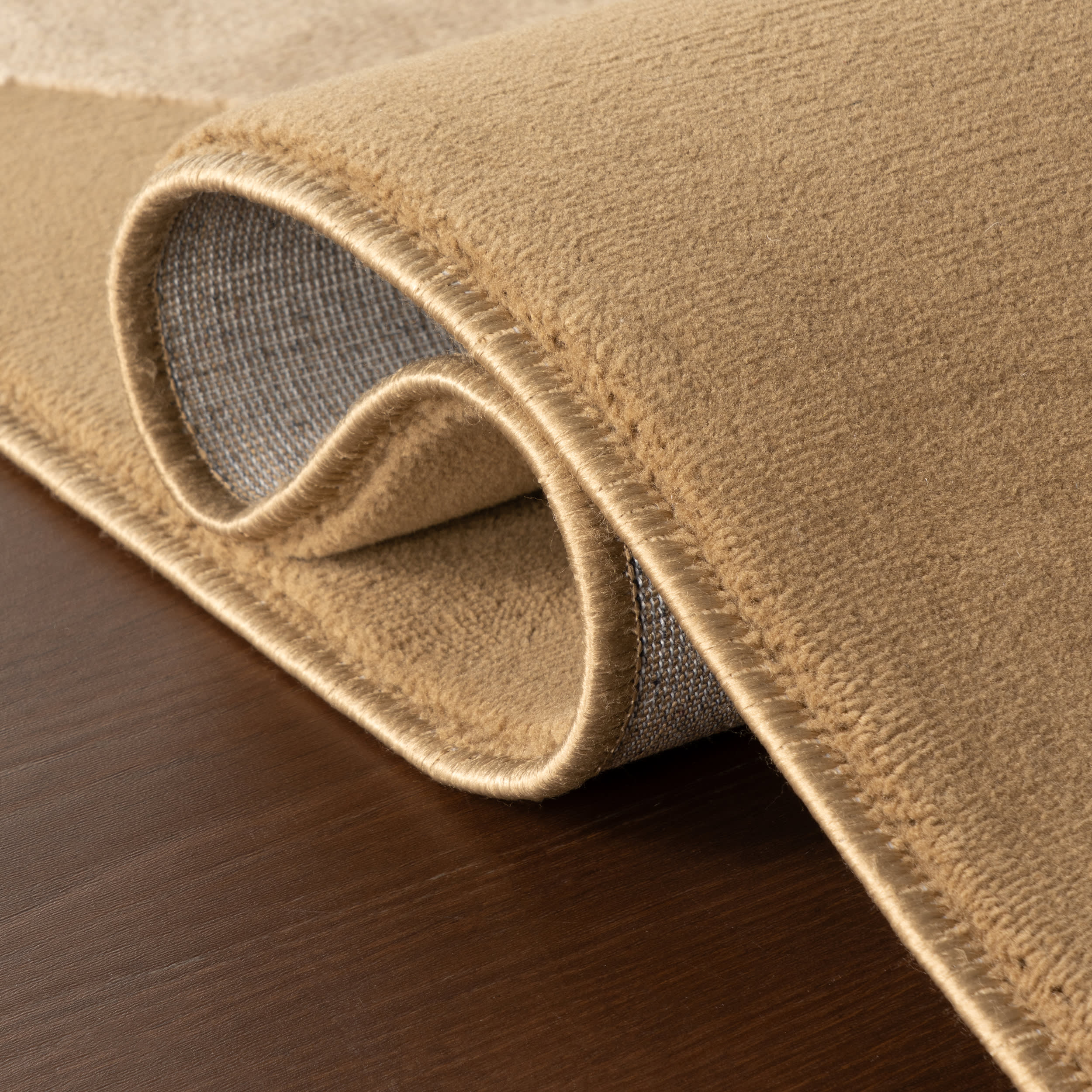 Mynra Diamond Plush Textured Washable Rug | Sand - Image 11