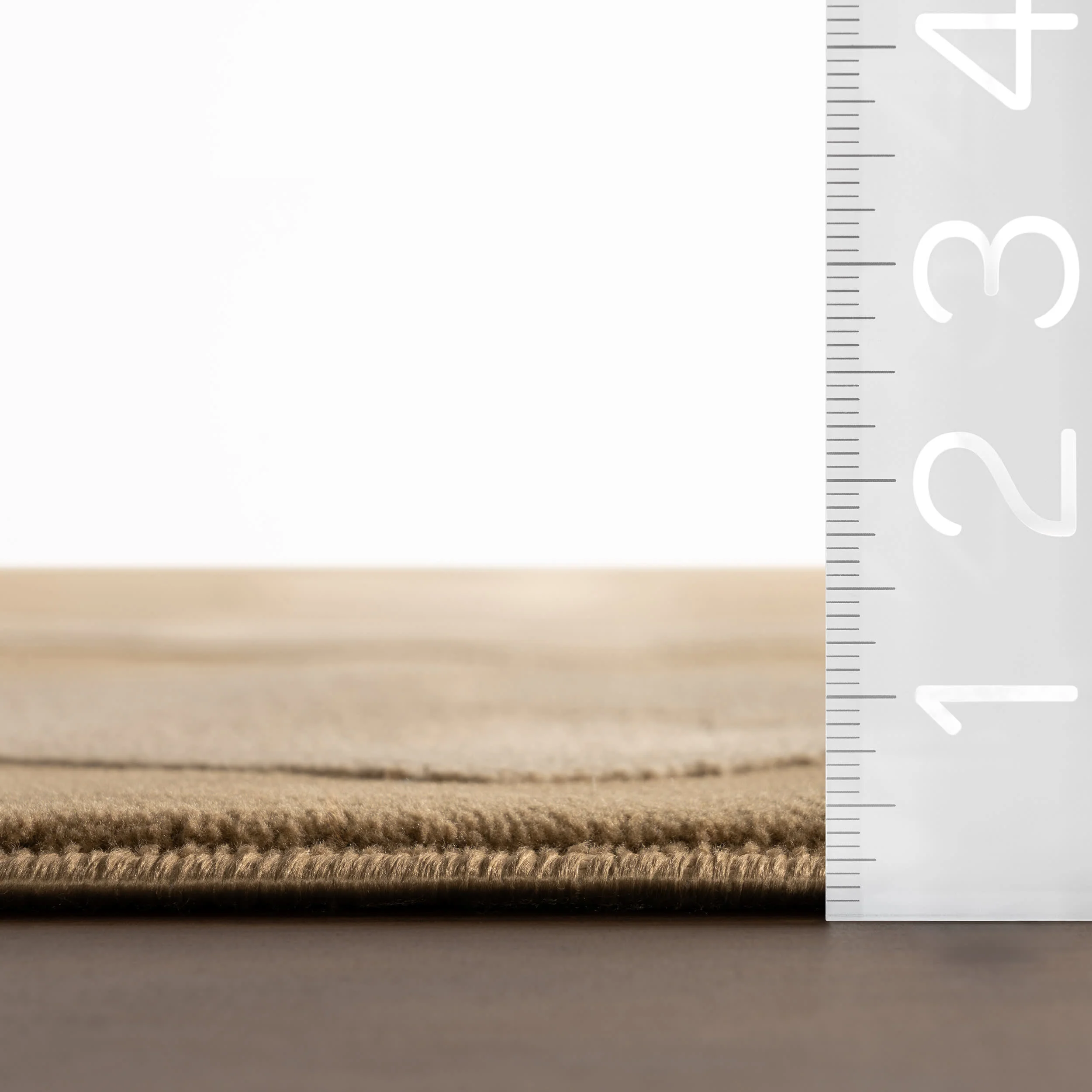 Mynra Diamond Plush Textured Washable Rug | Sand - Image 6