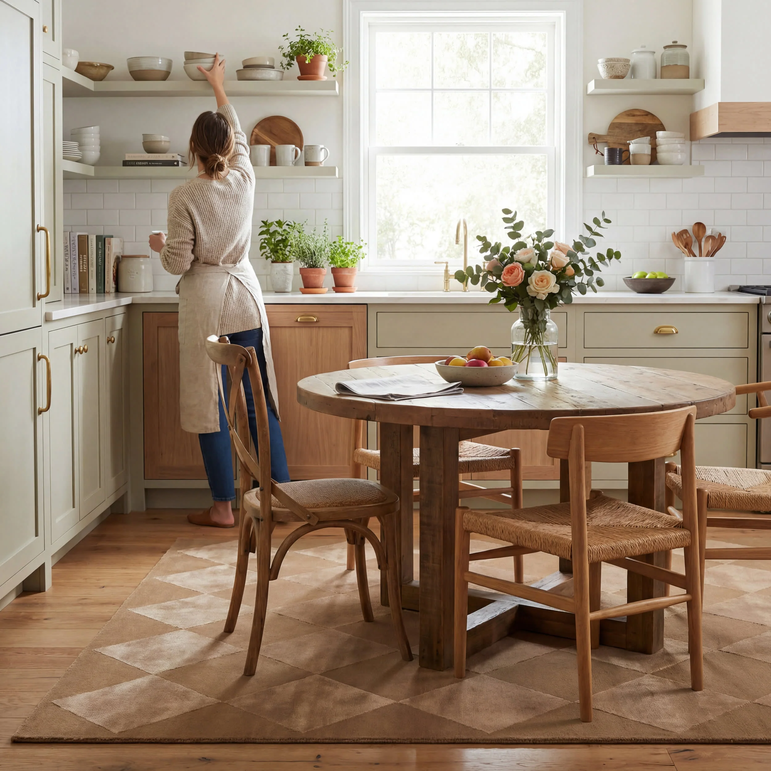Mynra Diamond Plush Textured Washable Rug | Sand - Image 9