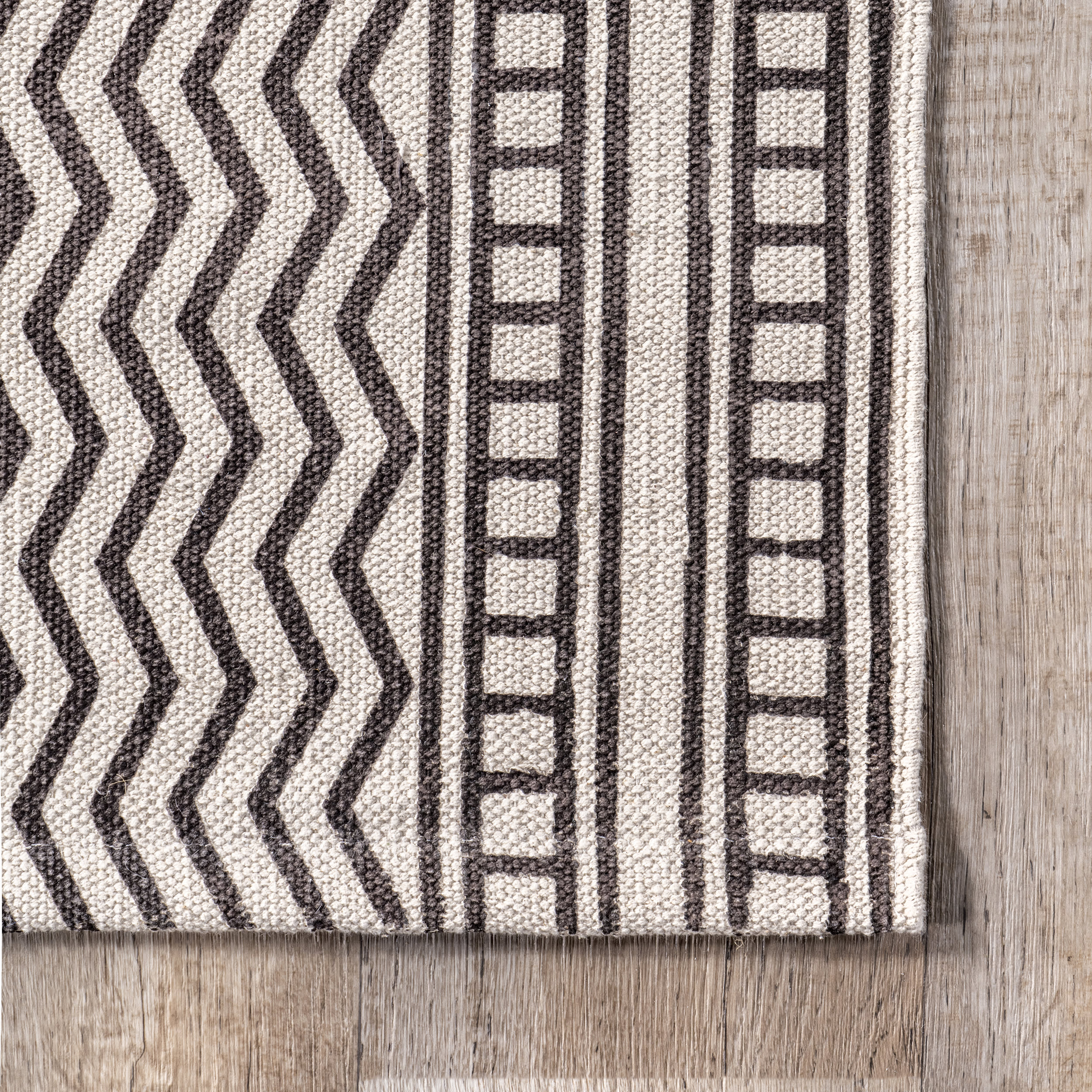 Myrtle Striped Rug | Brown - Image 3