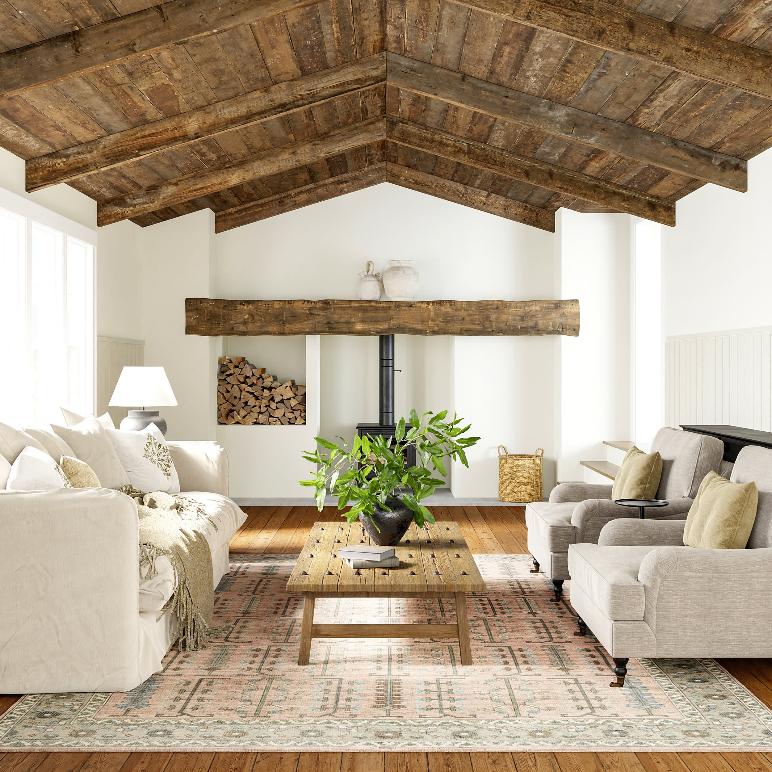 Mythic Wool and Cotton Rug | Peach - Image 10