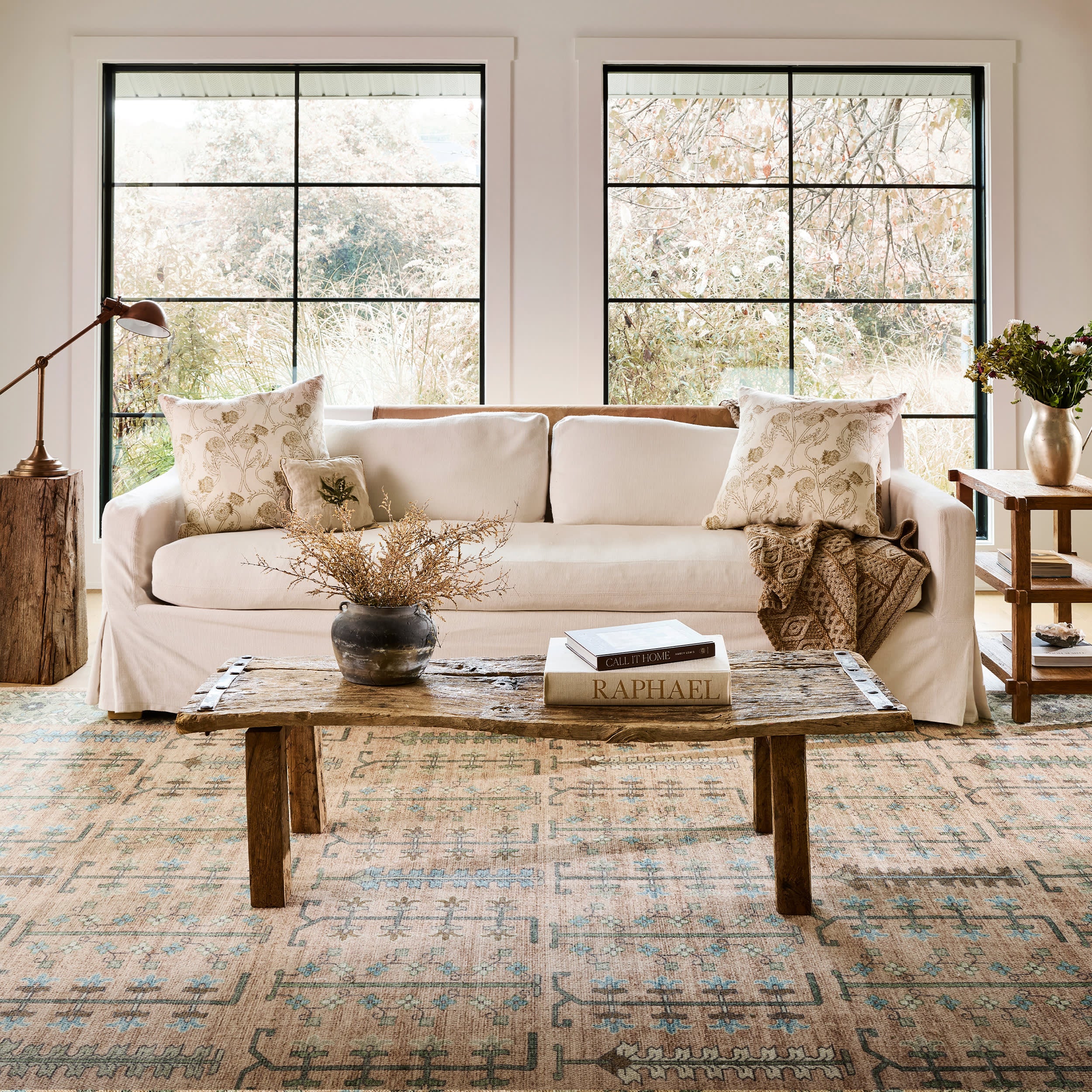 Mythic Wool and Cotton Rug | Peach - Image 2