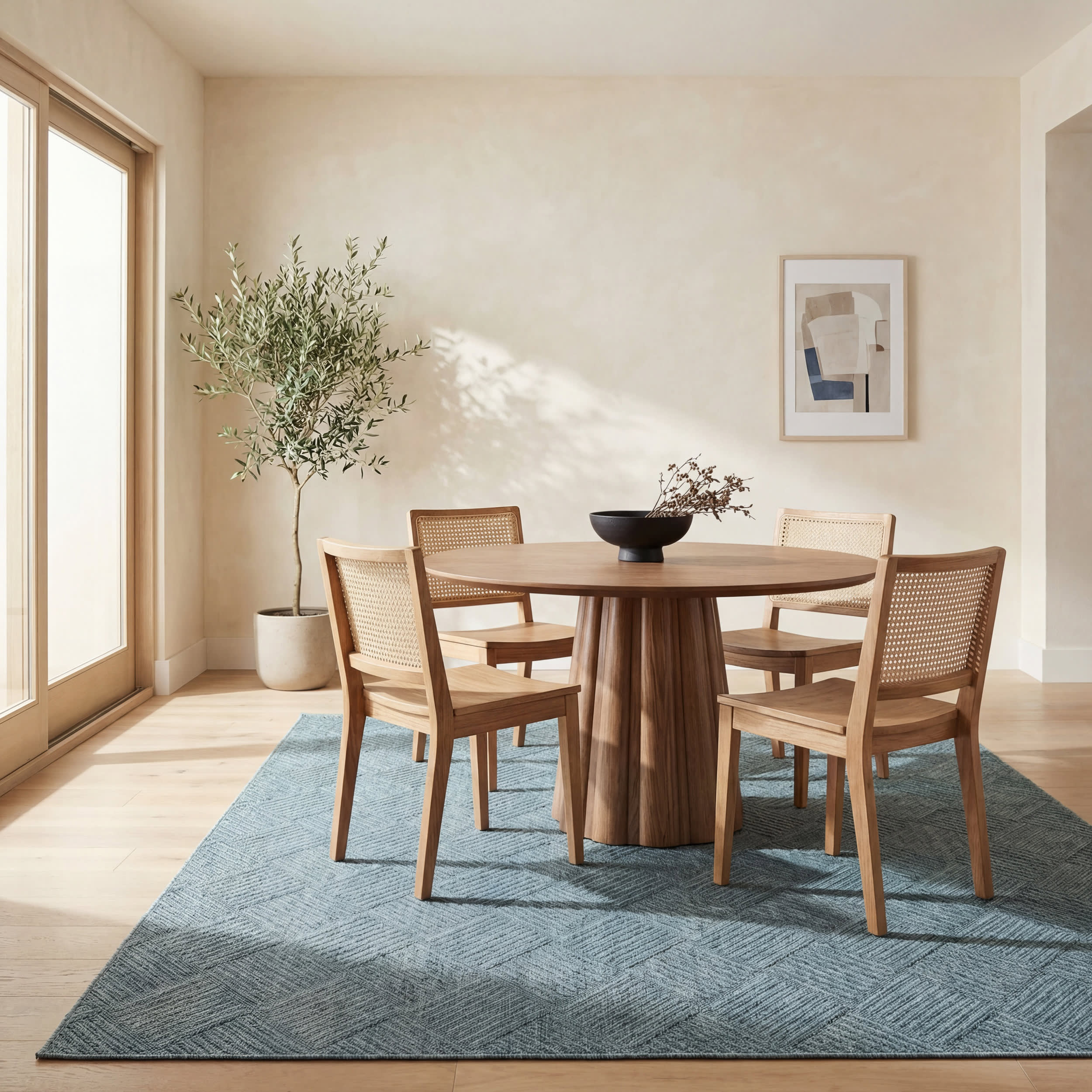Nahla Modern Diamond Indoor/Outdoor Rug | Aqua - Image 7