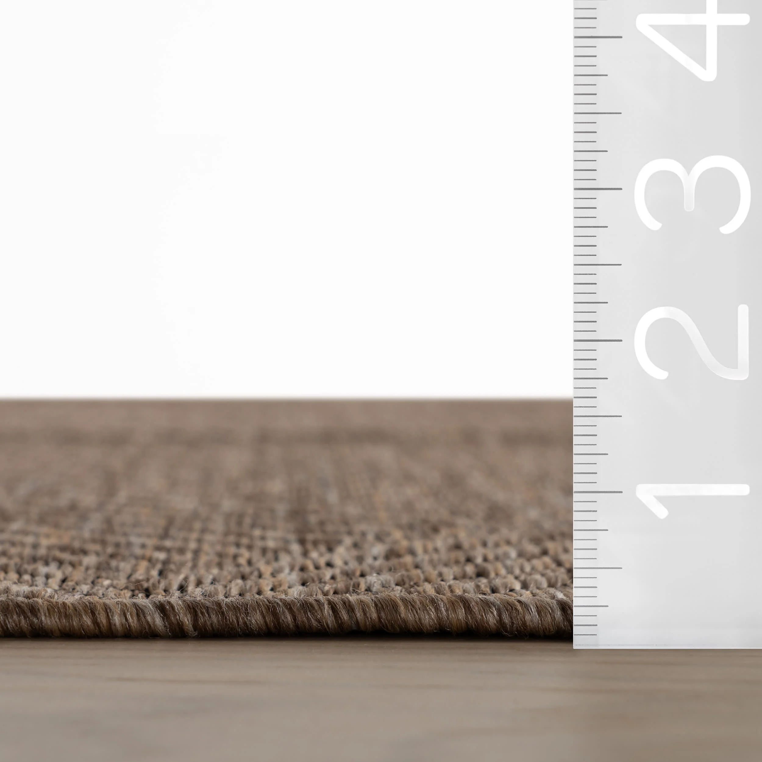 Nahla Modern Diamond Indoor/Outdoor Rug | Brown - Image 6