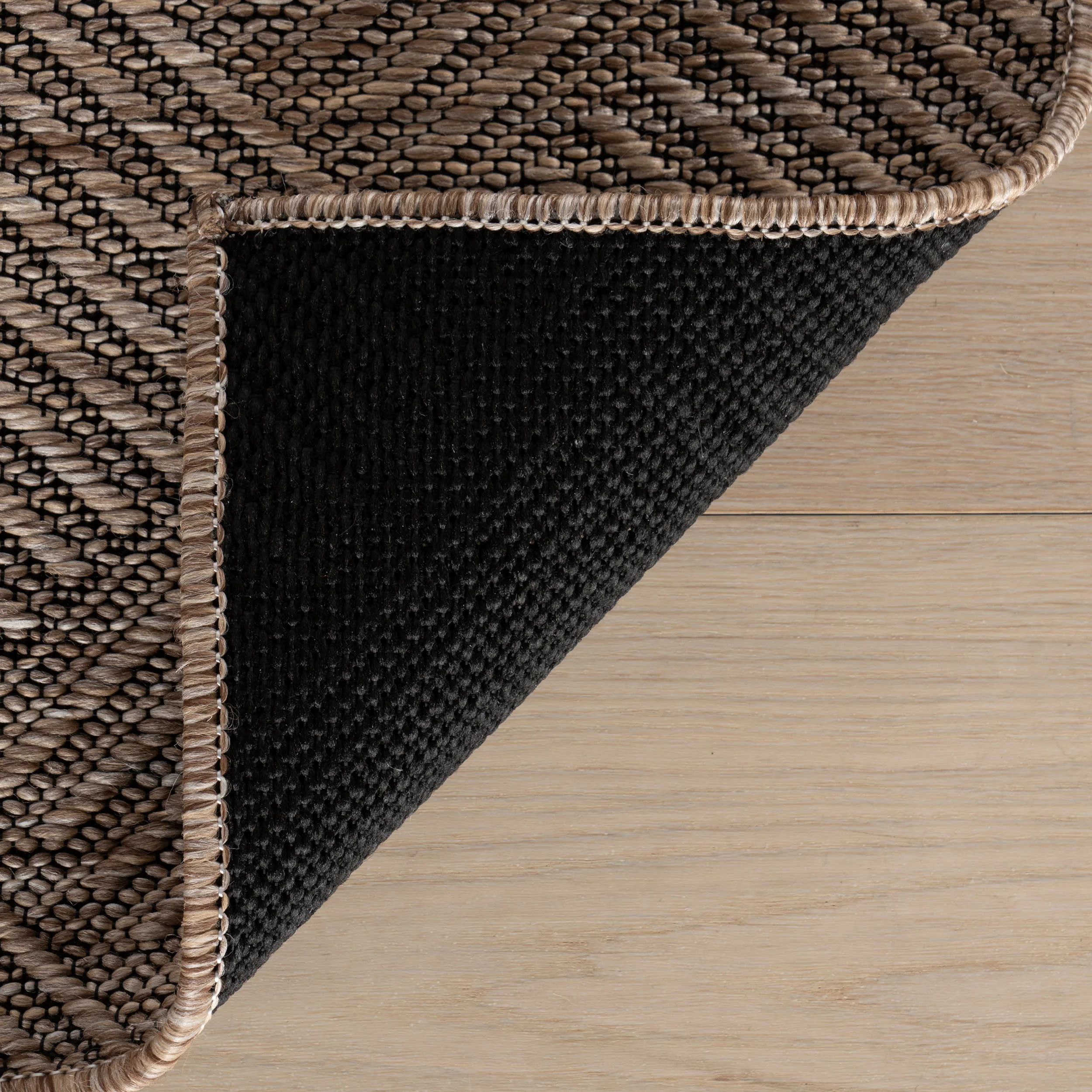 Nahla Modern Diamond Indoor/Outdoor Rug | Brown - Image 8