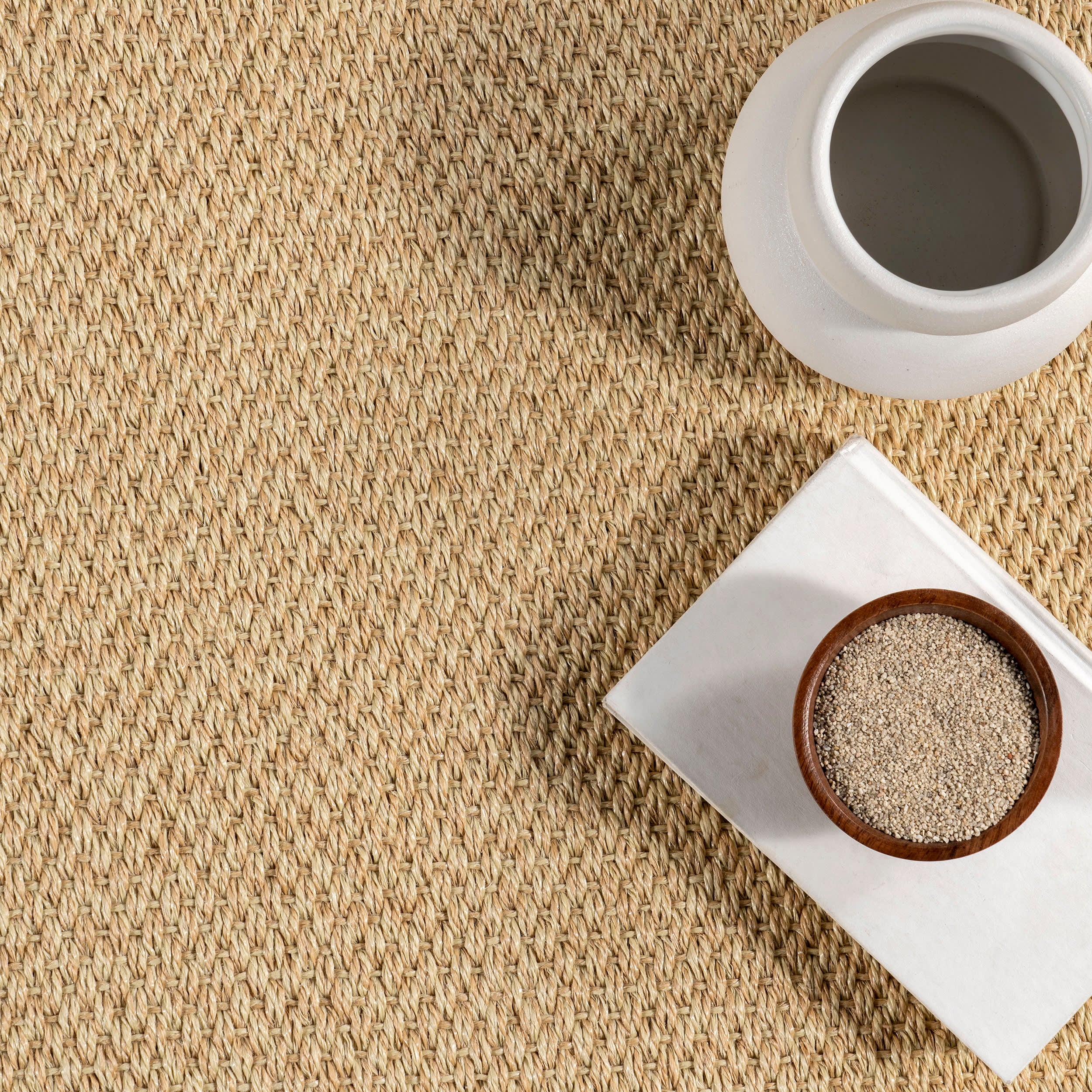 Naida Faux Seagrass Indoor/Outdoor Rug | Tan - Image 7