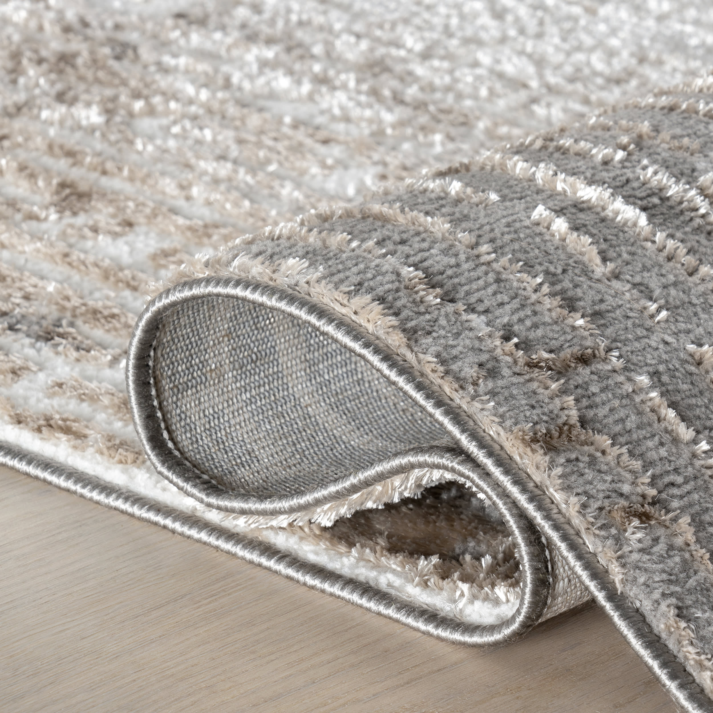 Naira Abstract Rug | Grey - Image 9