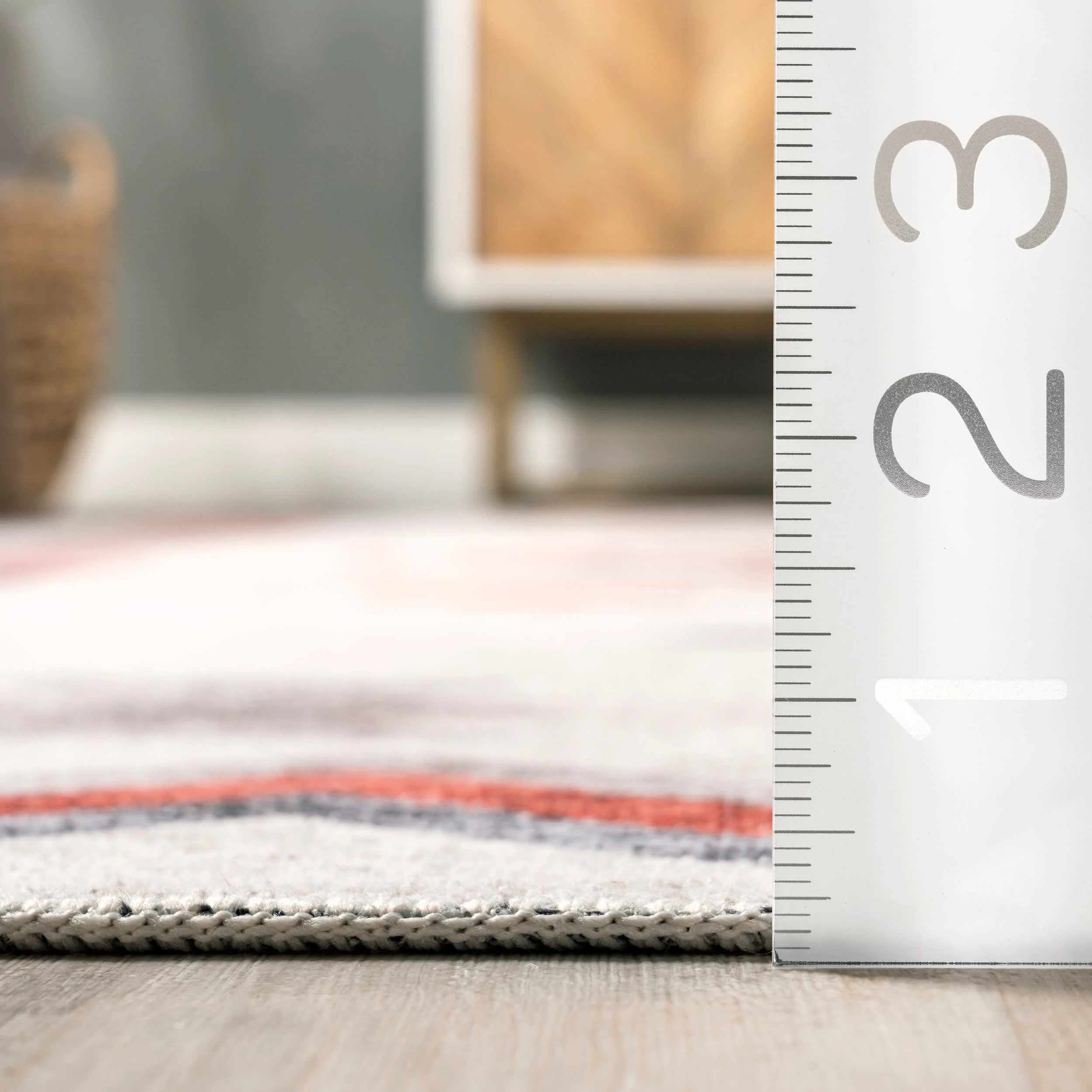 Nancy Southwestern Diamond Washable Rug | Beige - Image 5