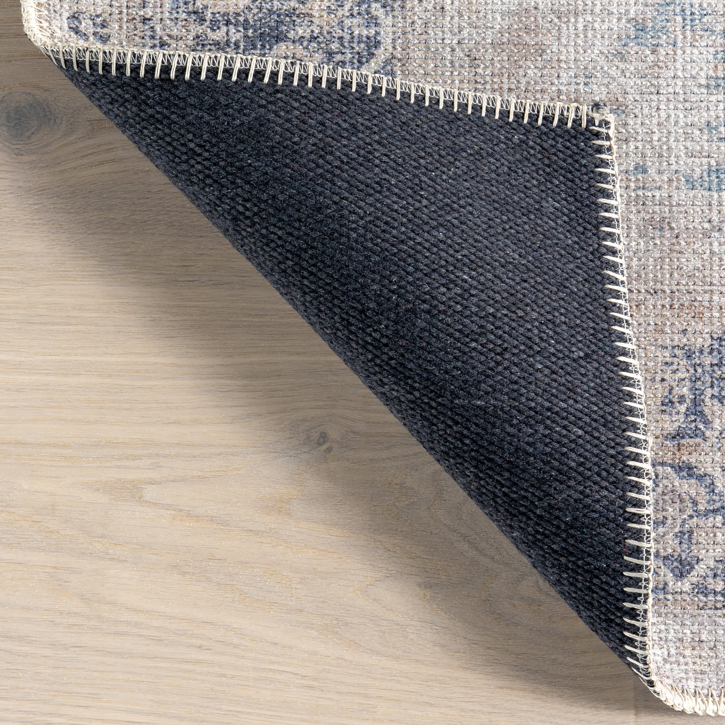 Nanisca Medallion Washable Rug | Beige - Image 7