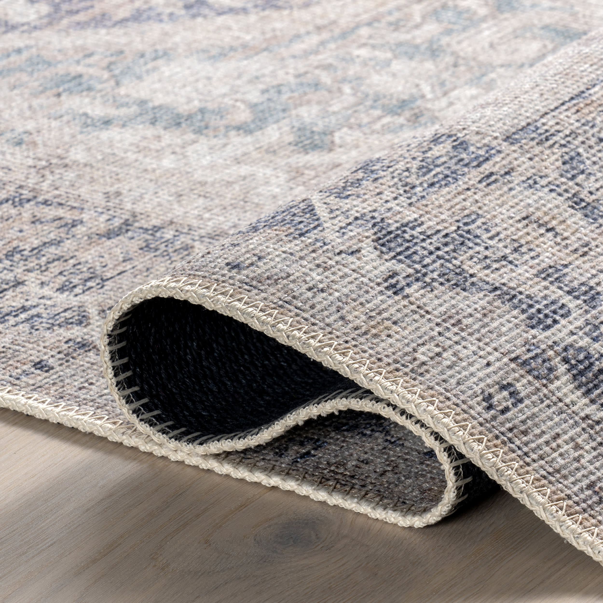 Nanisca Medallion Washable Rug | Beige - Image 9