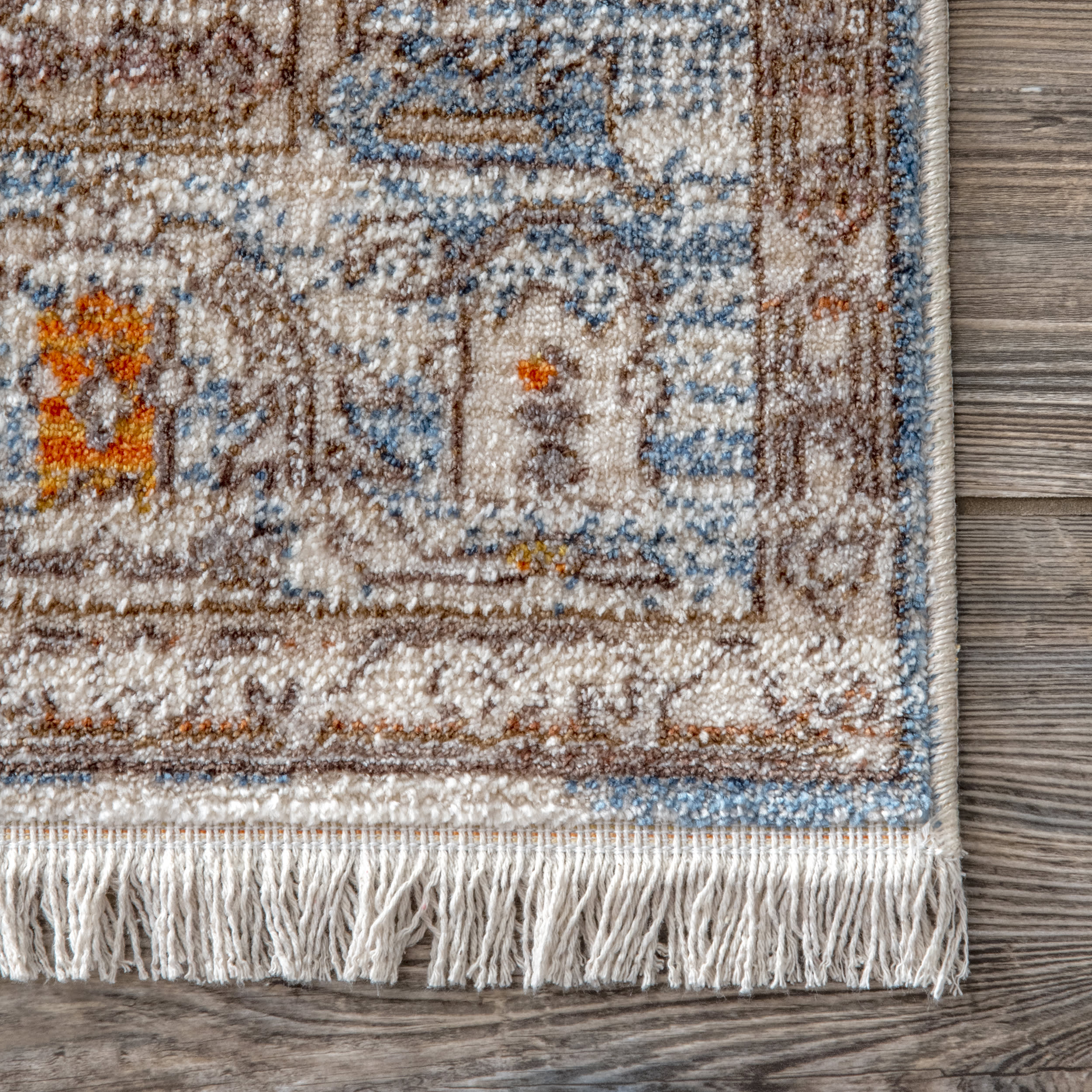 Native Ceremonial Rug | Blue - Image 3