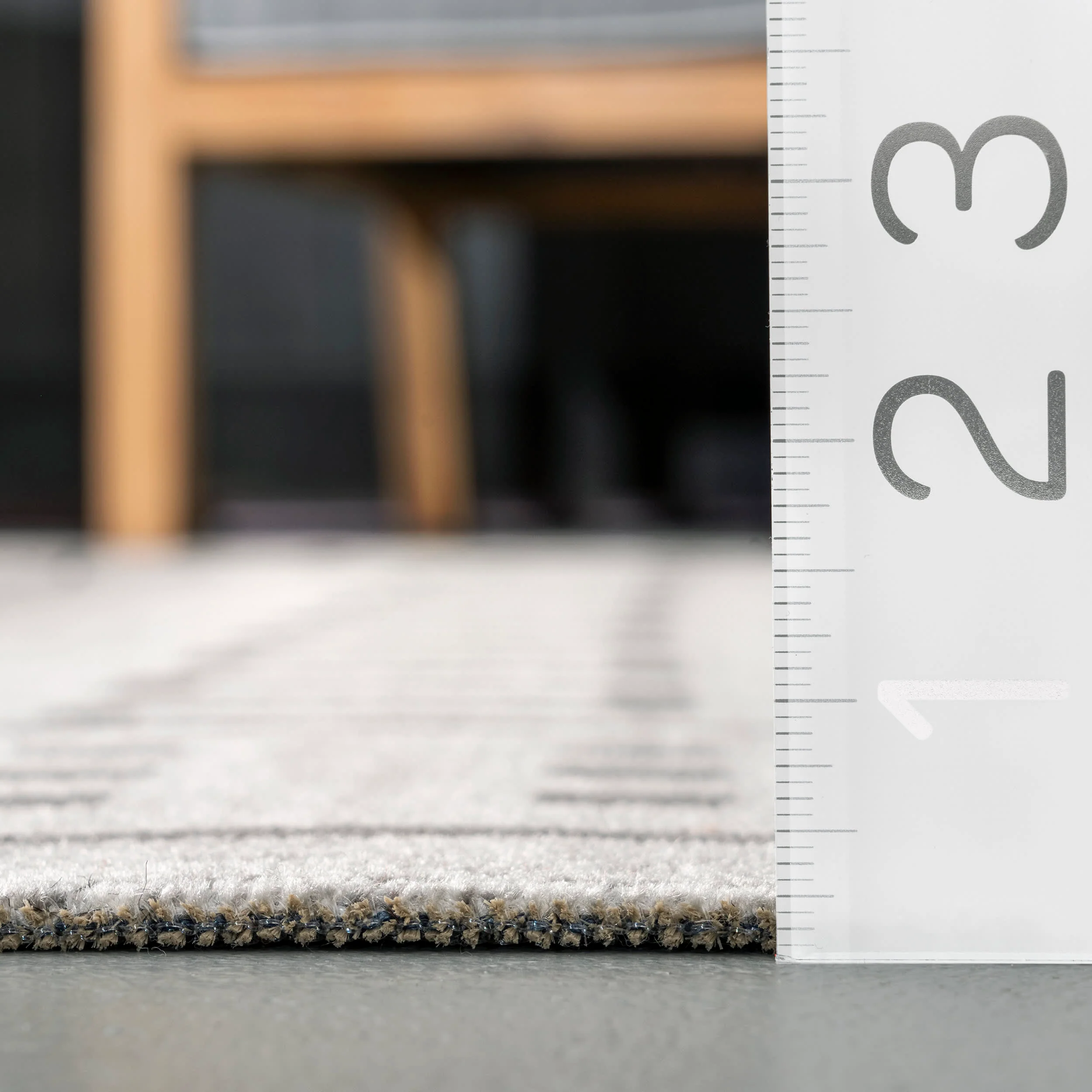 Native Indoor/Outdoor With Tassels Rug | Light Grey - Image 5