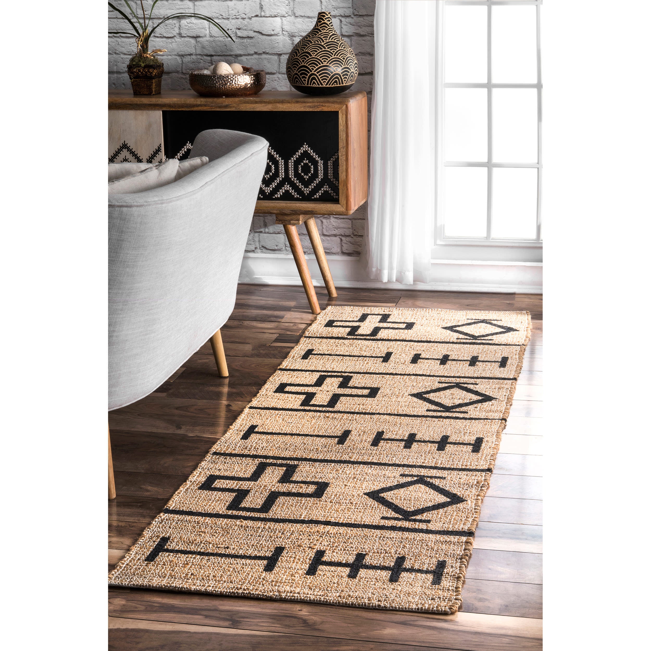 Native Symbols Rug | Natural - Image 2