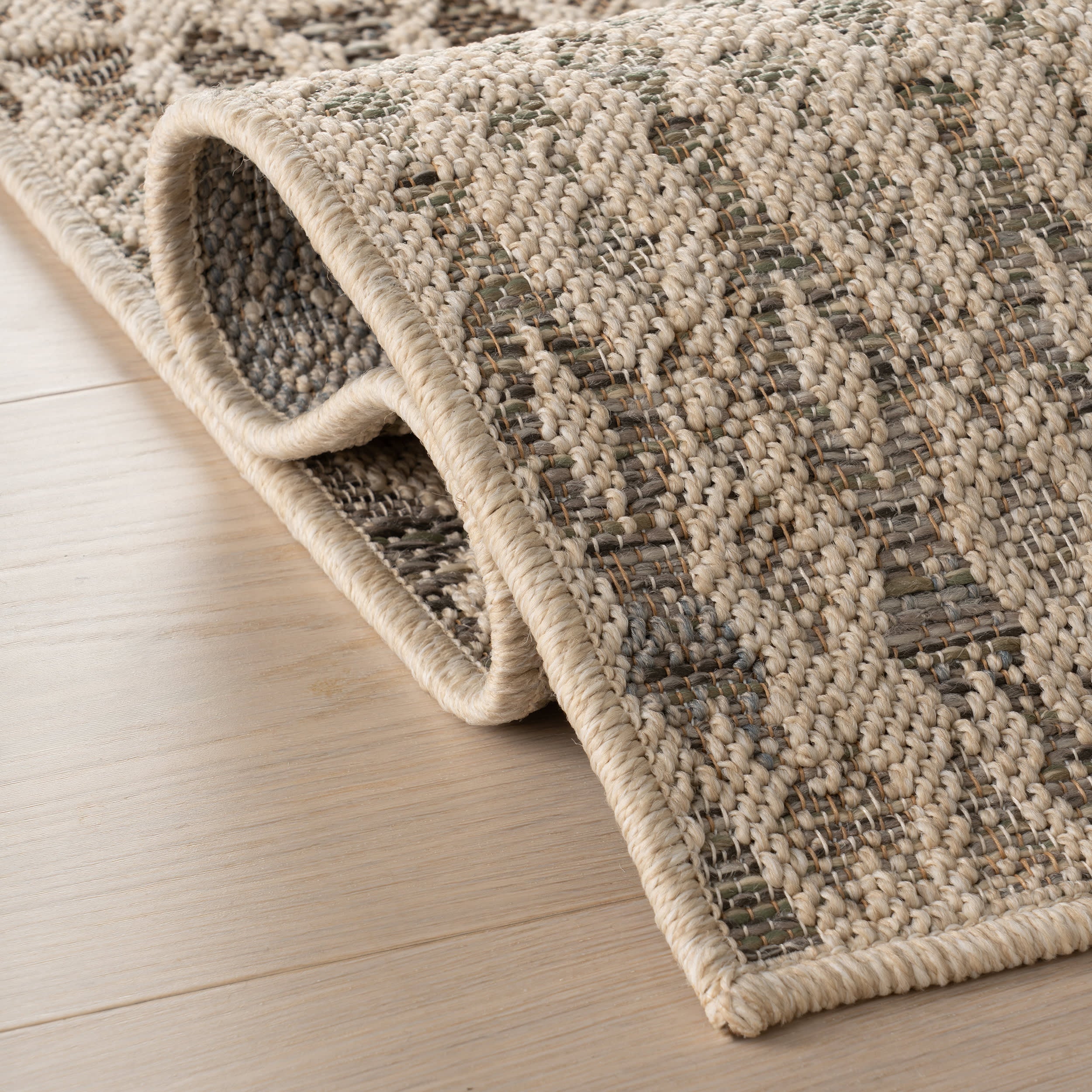 Nayeli Bohemian Floral Indoor/Outdoor Rug | Sand - Image 11