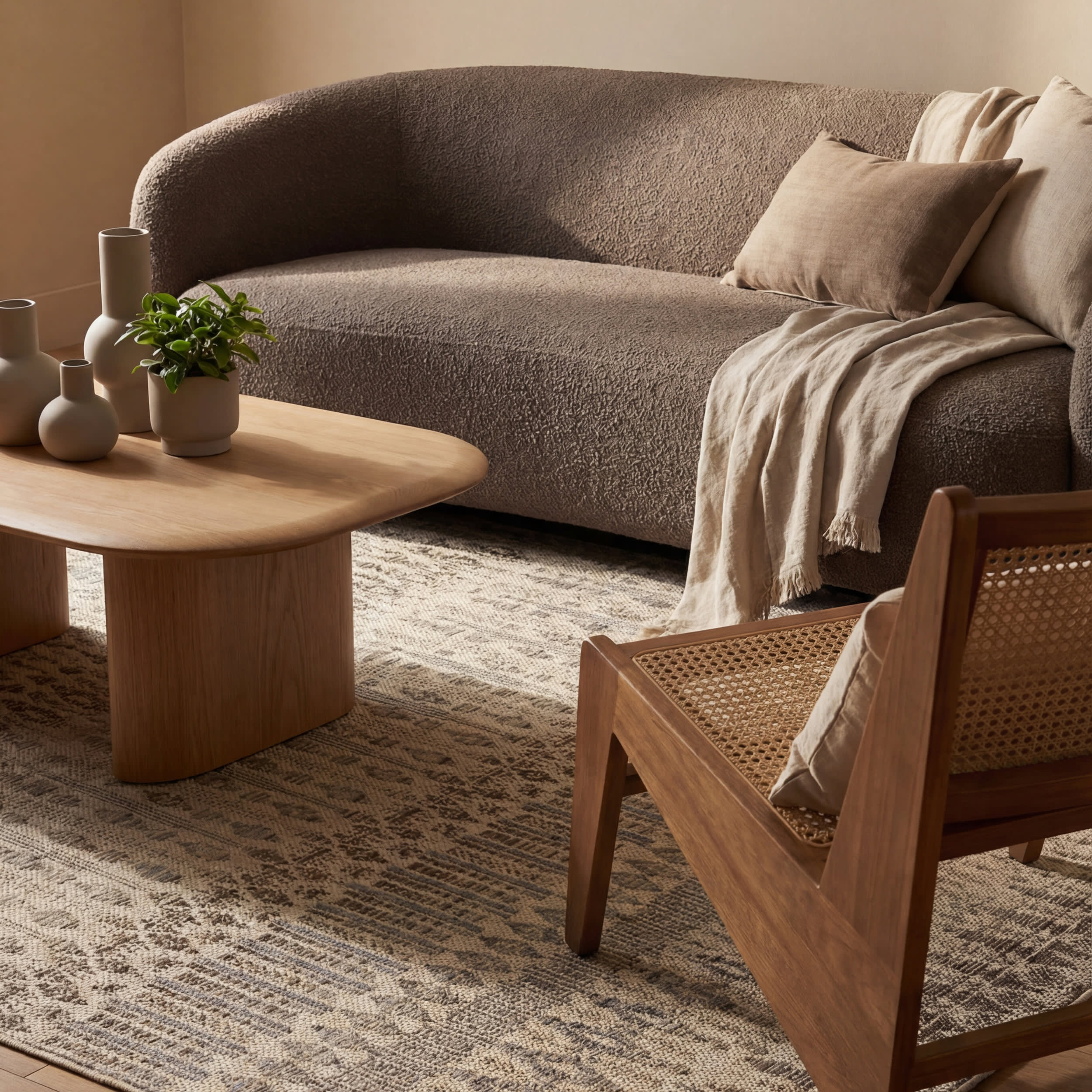 Nayeli Bohemian Floral Indoor/Outdoor Rug | Sand - Image 5