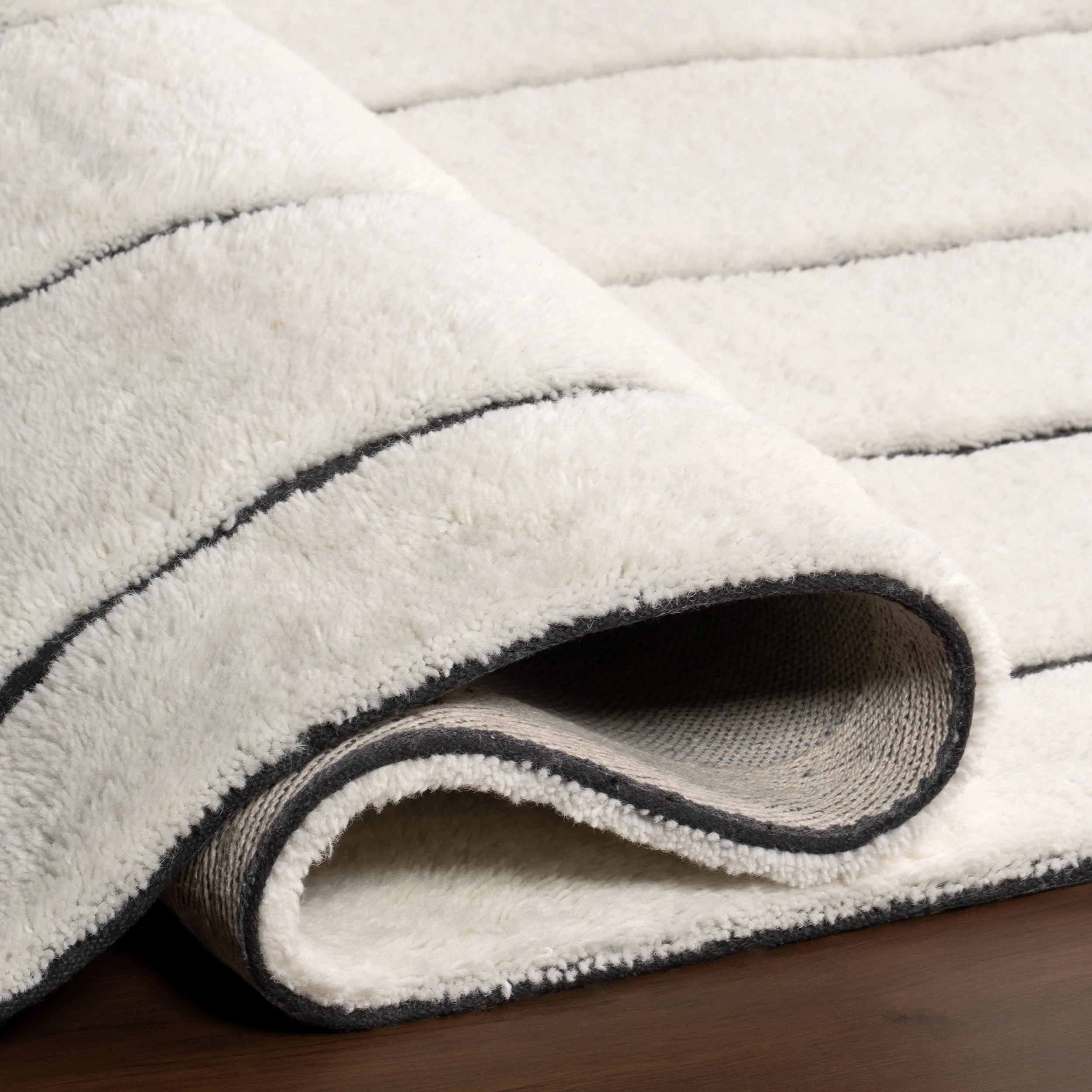 Nazco Abstract New Zealand Wool Rug | Charcoal - Image 8