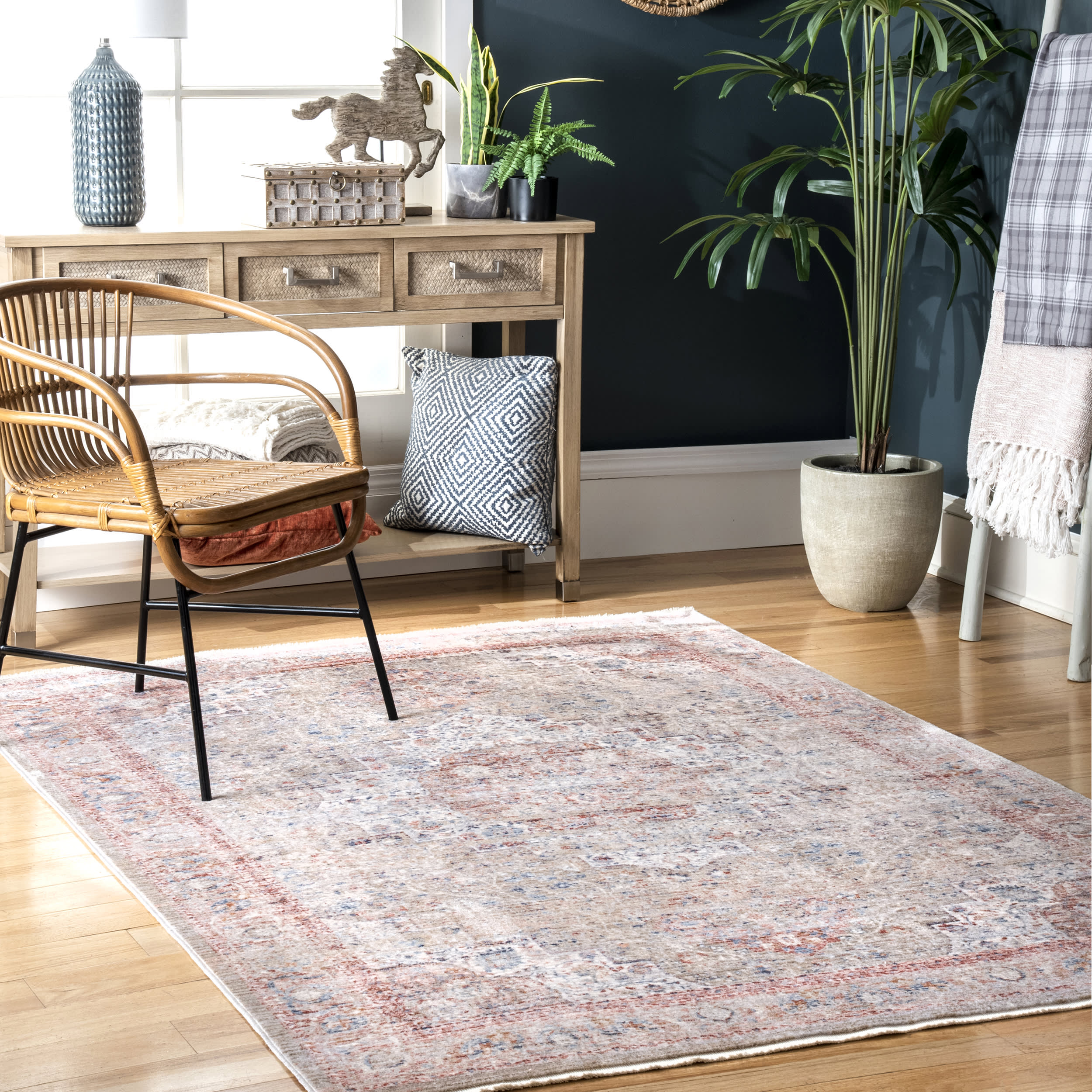 Nebulous Rosette Rug | Beige - Image 2