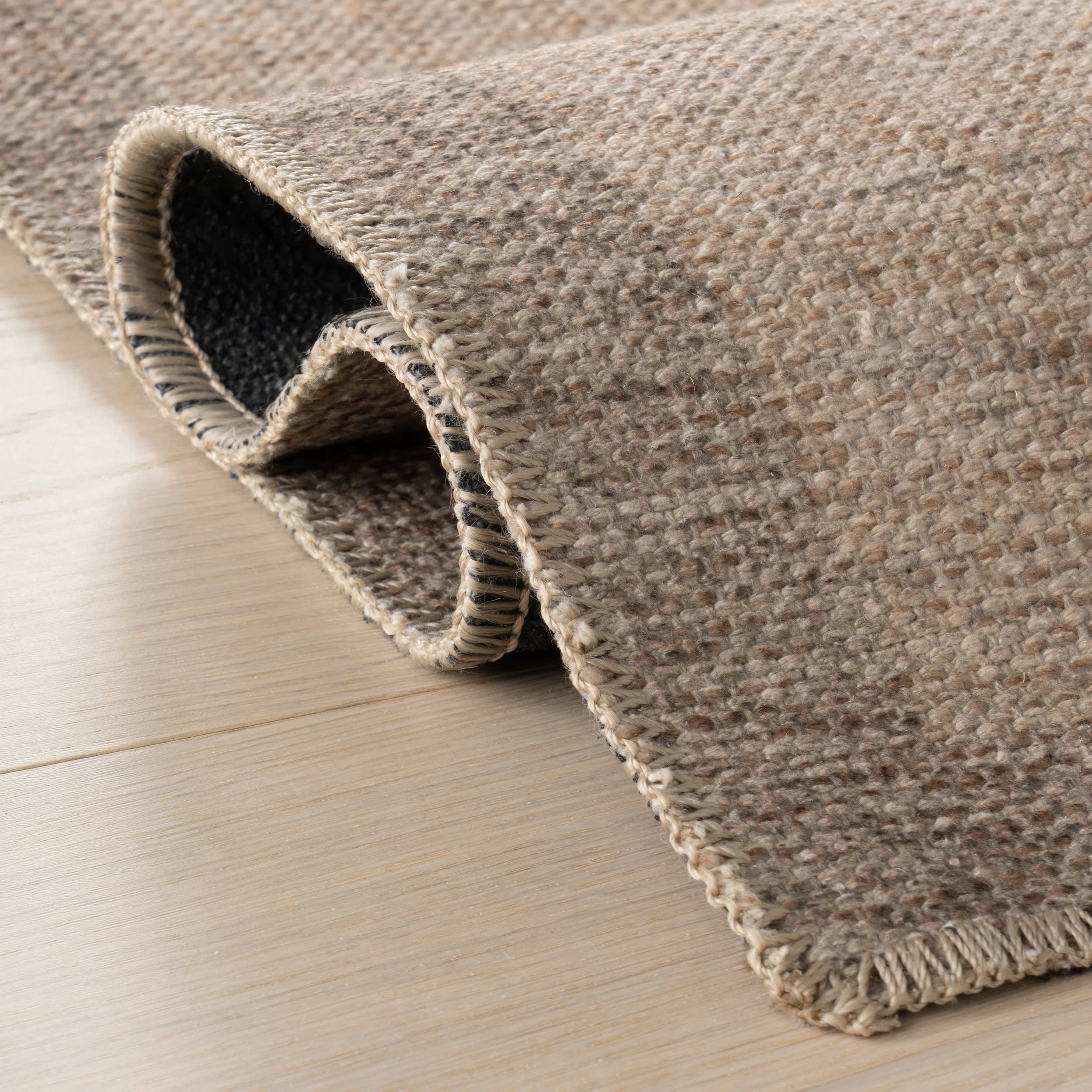 Nefe Bordered Washable Rug | Brown - Image 11