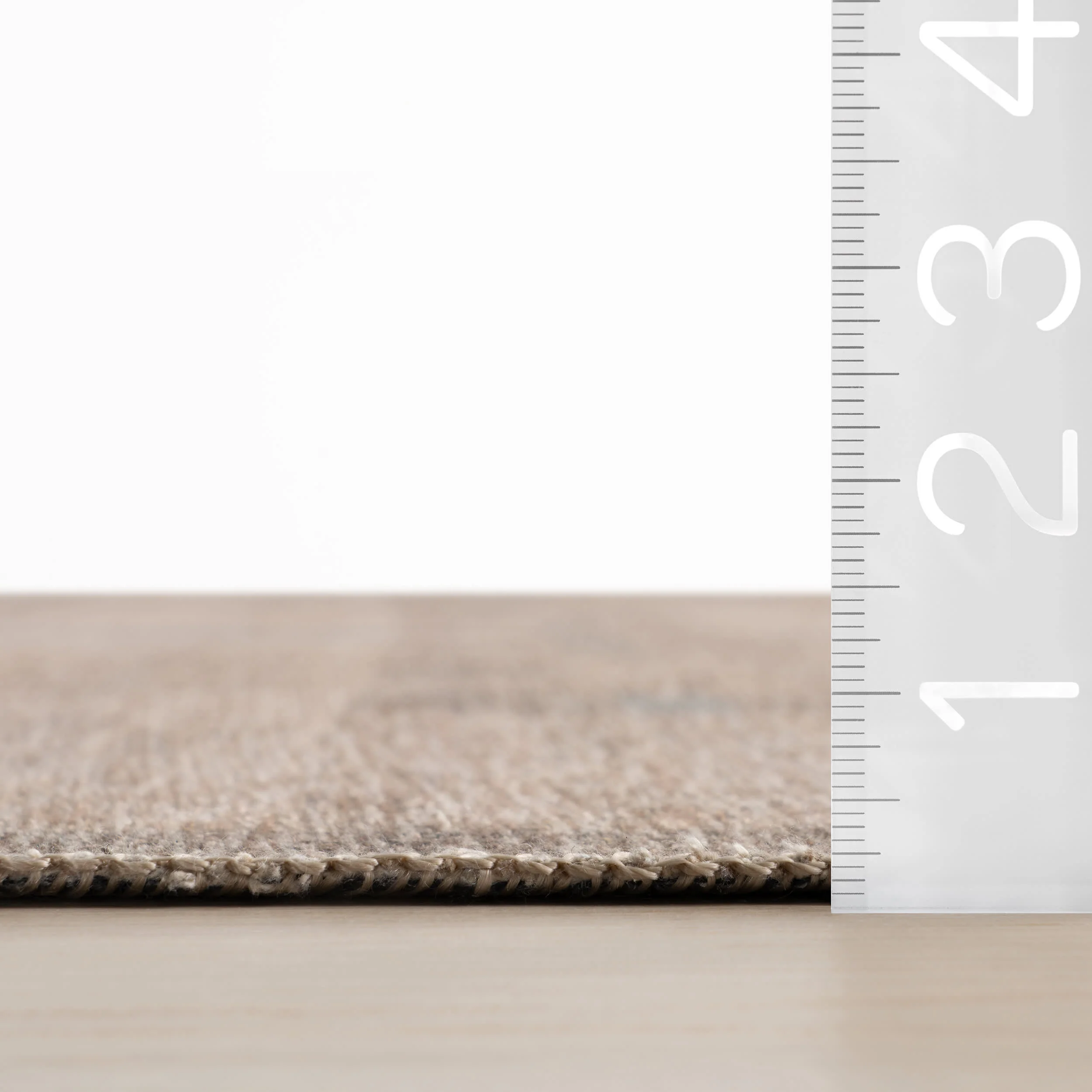 Nefe Bordered Washable Rug | Brown - Image 6