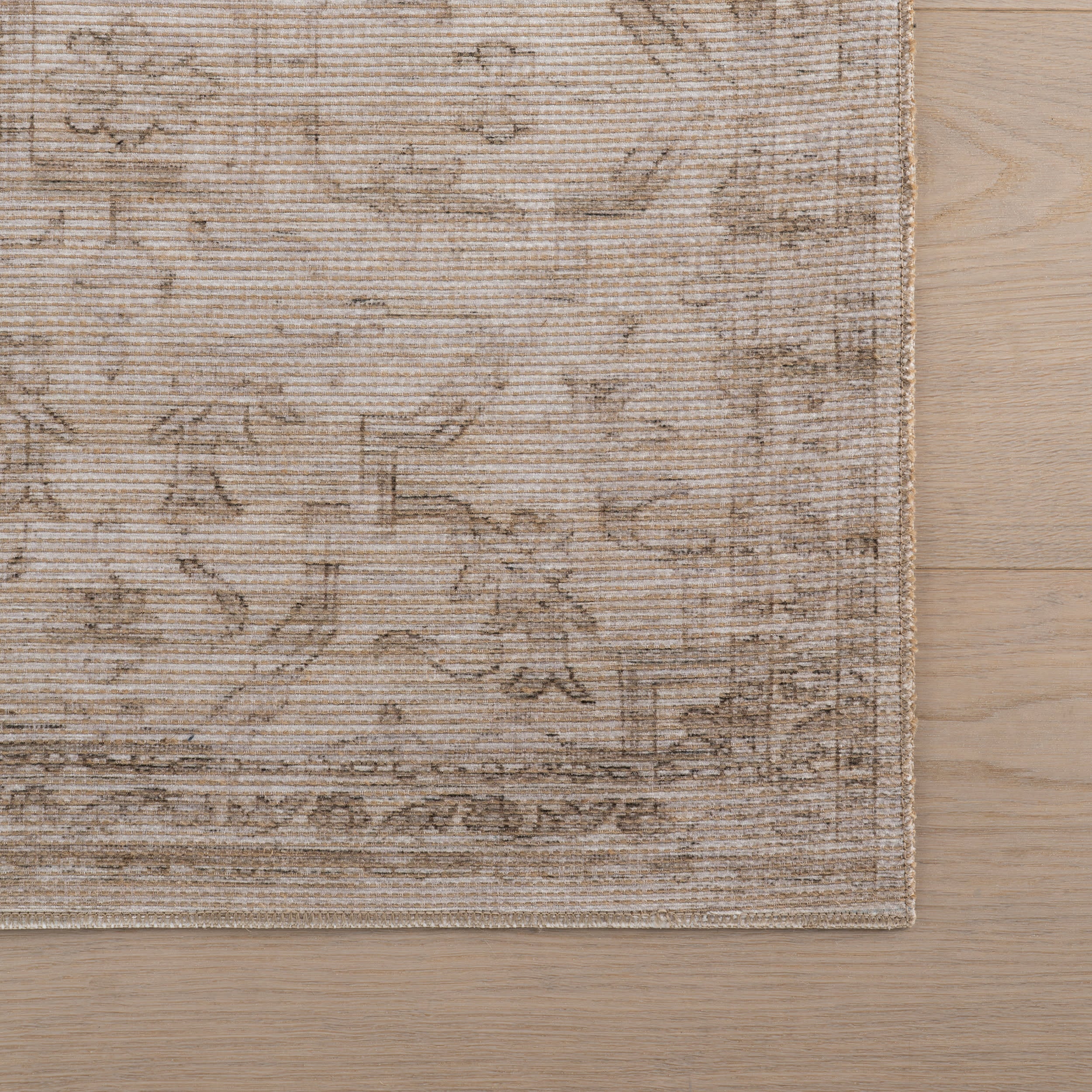 Nefre Traditional Diamond Rug | Beige - Image 4