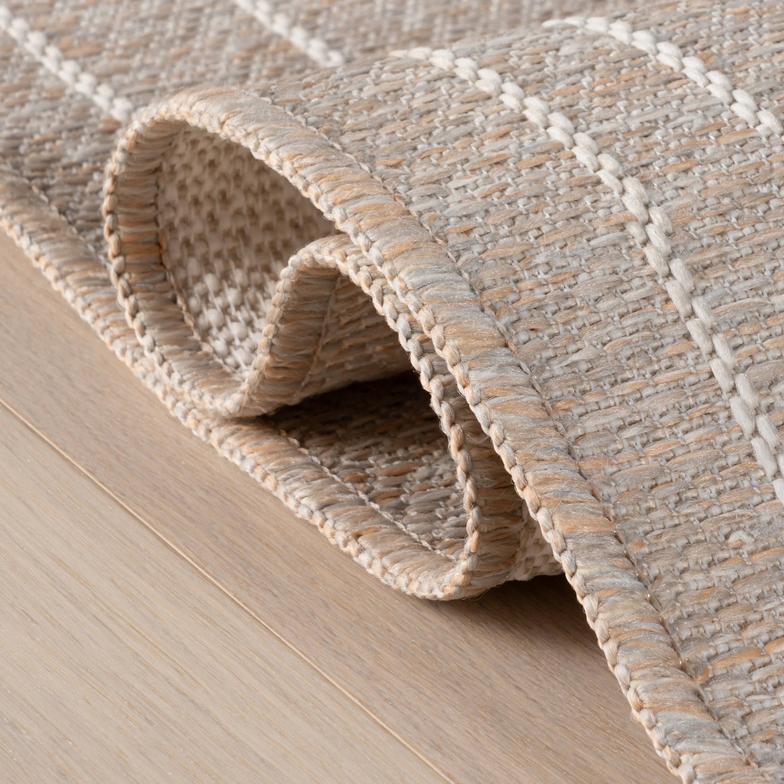 Nellia Bohemian Bordered Indoor/Outdoor Rug | Natural - Image 11