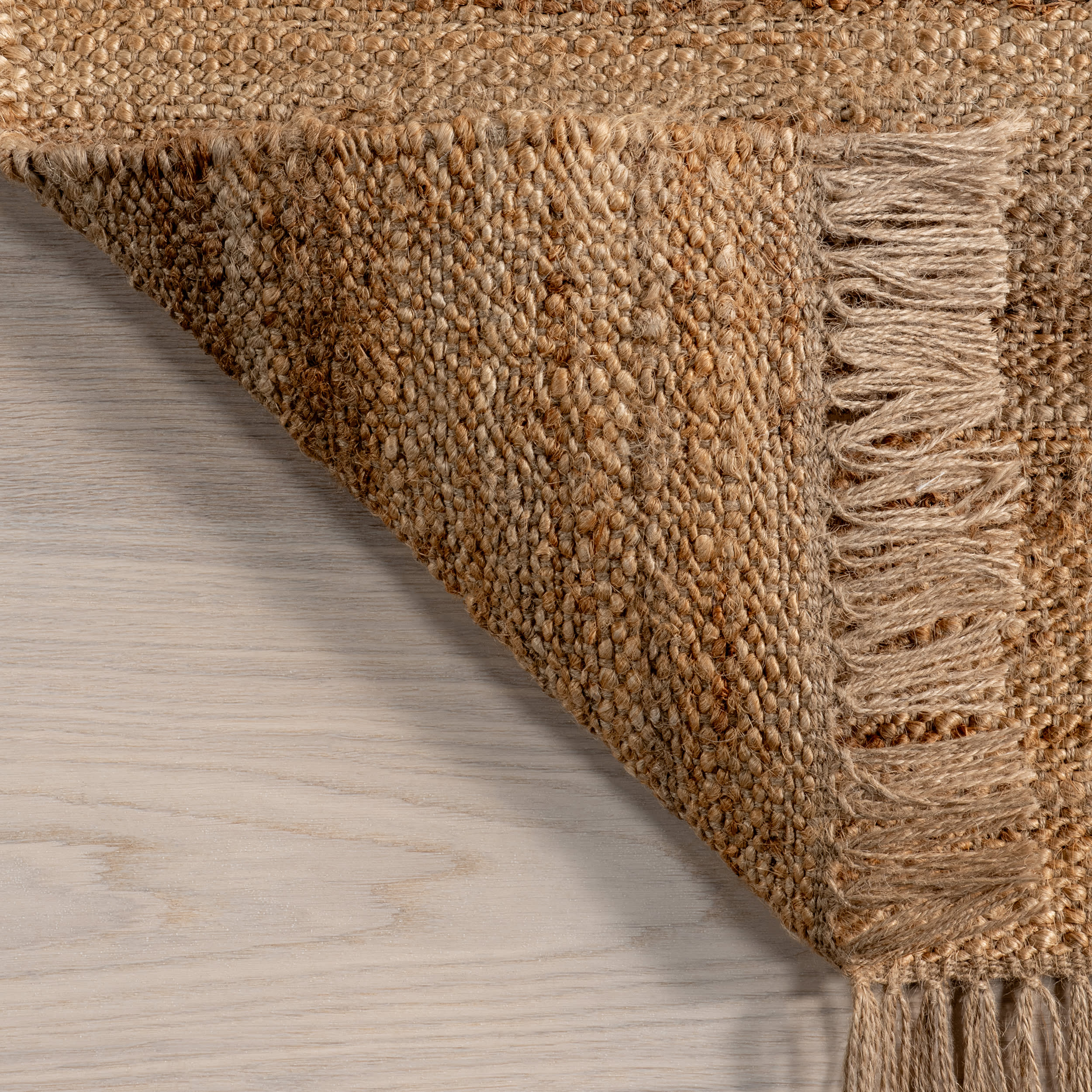 Nene Jute Crosshatch Rug | Natural - Image 5