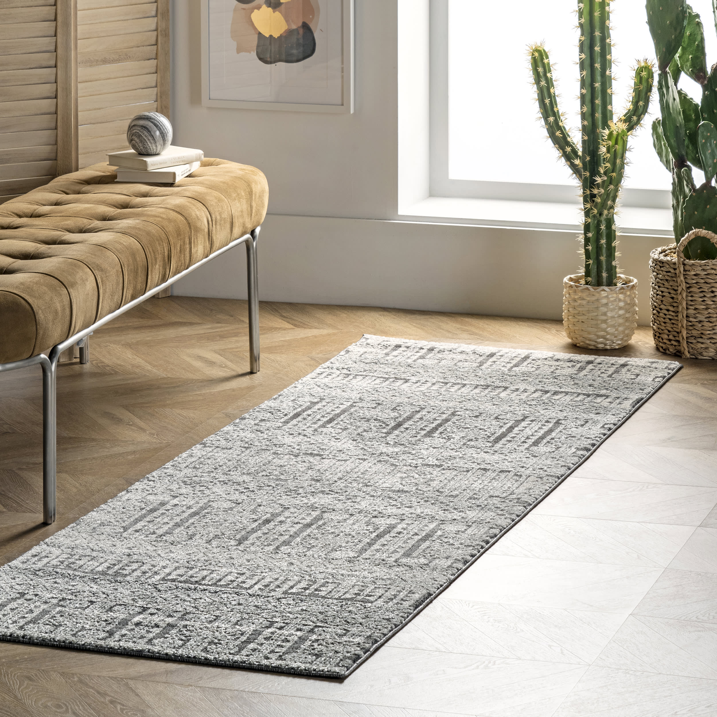 Neoclassic Trellis Rug | Ivory - Image 2