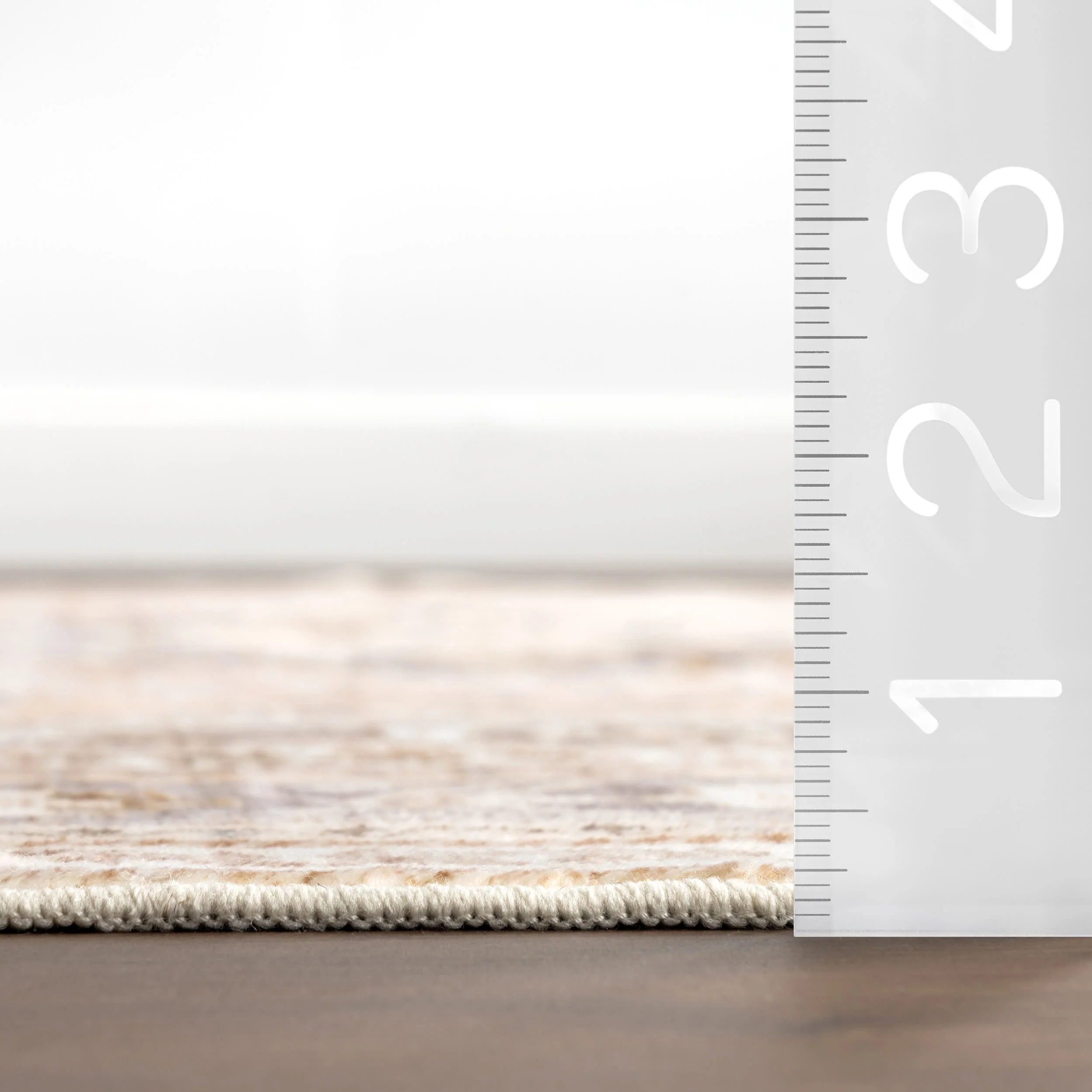 Neriah Medallion Washable Rug | Peach - Image 6