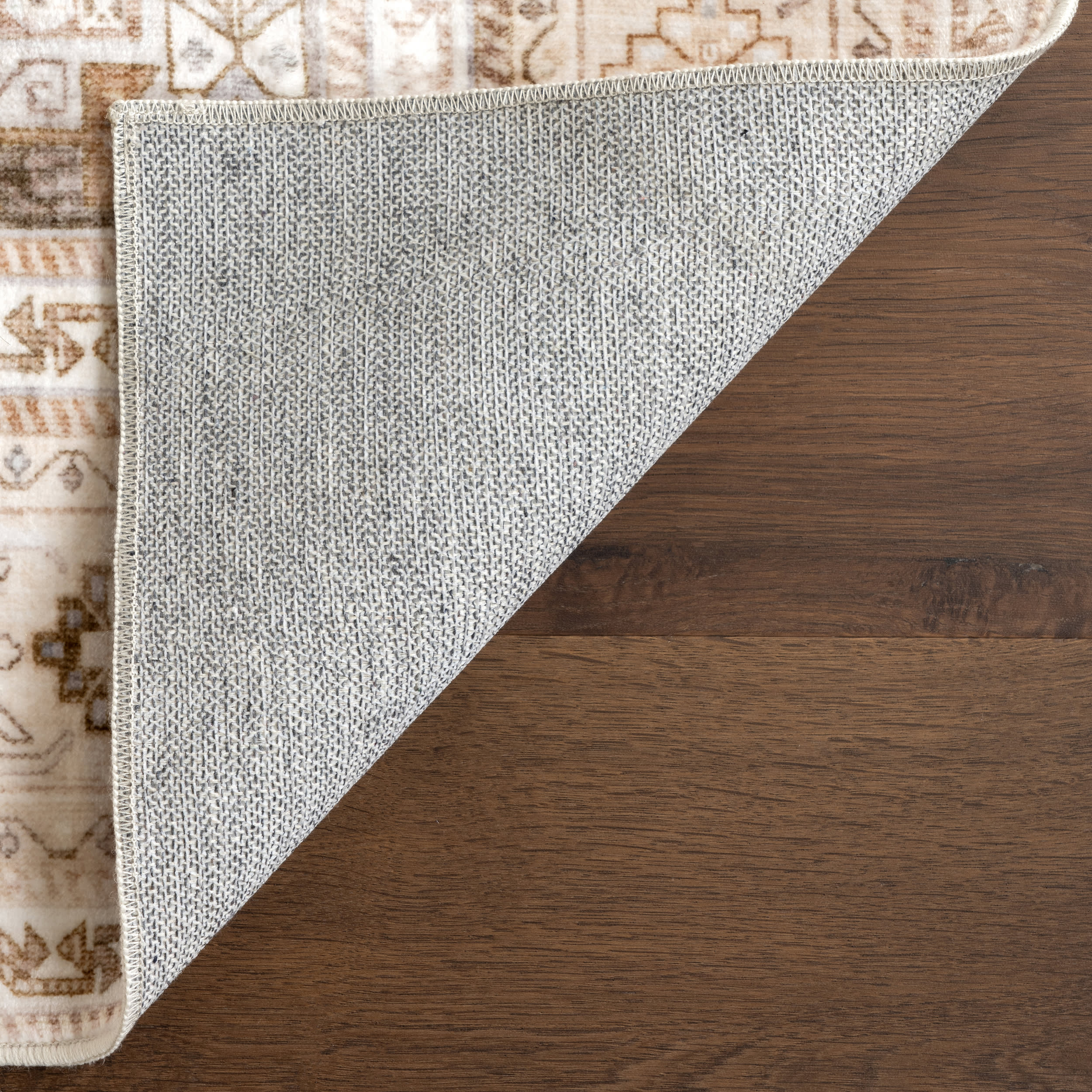 Neriah Medallion Washable Rug | Peach - Image 7