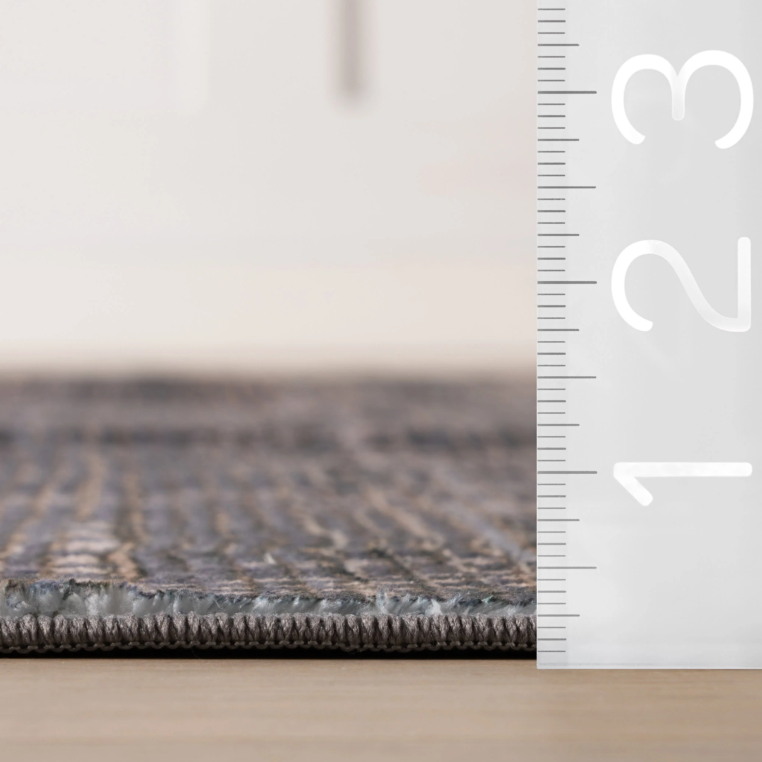 Nevara Abstract Washable Rug | Charcoal - Image 5