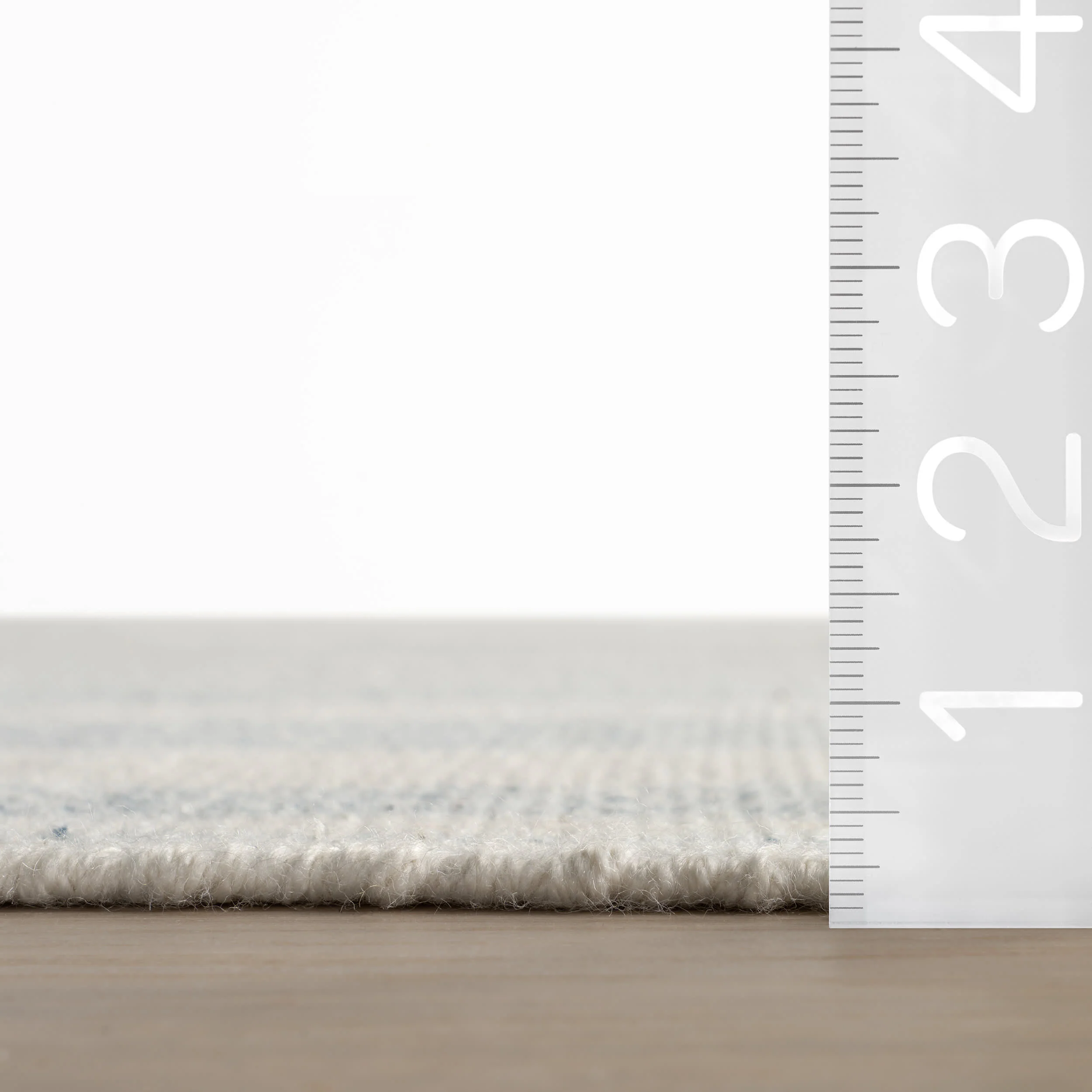 Nexel Striped Farmhouse Rug | Blue - Image 5