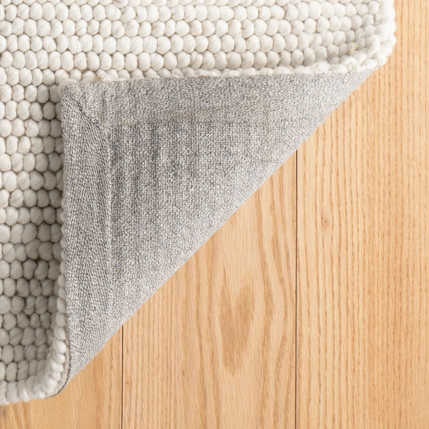 Niels Handwoven Wool/Viscose Rug | Ivory - Image 8