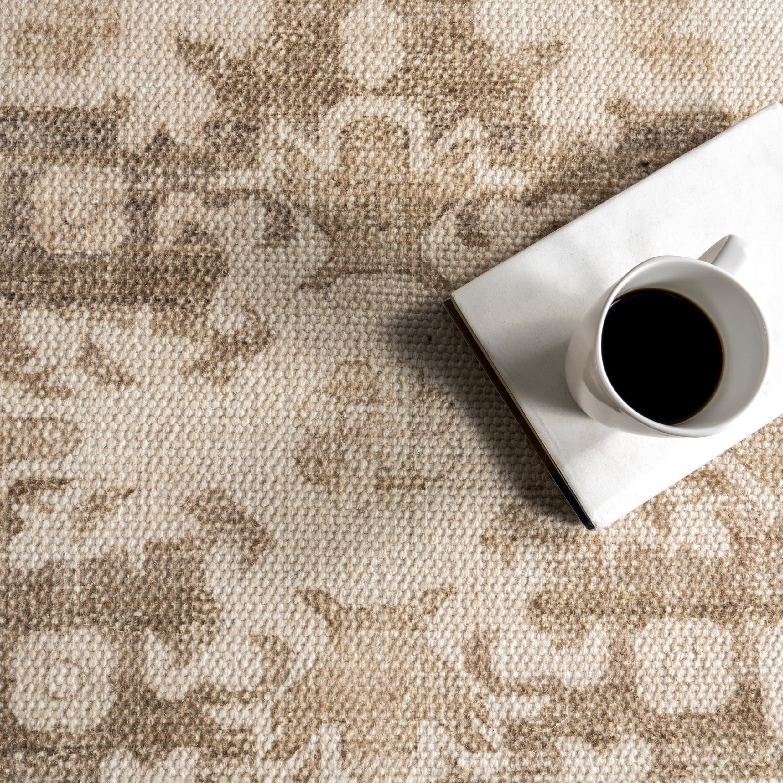 Nienna Wool and Cotton Rug | Beige - Image 7