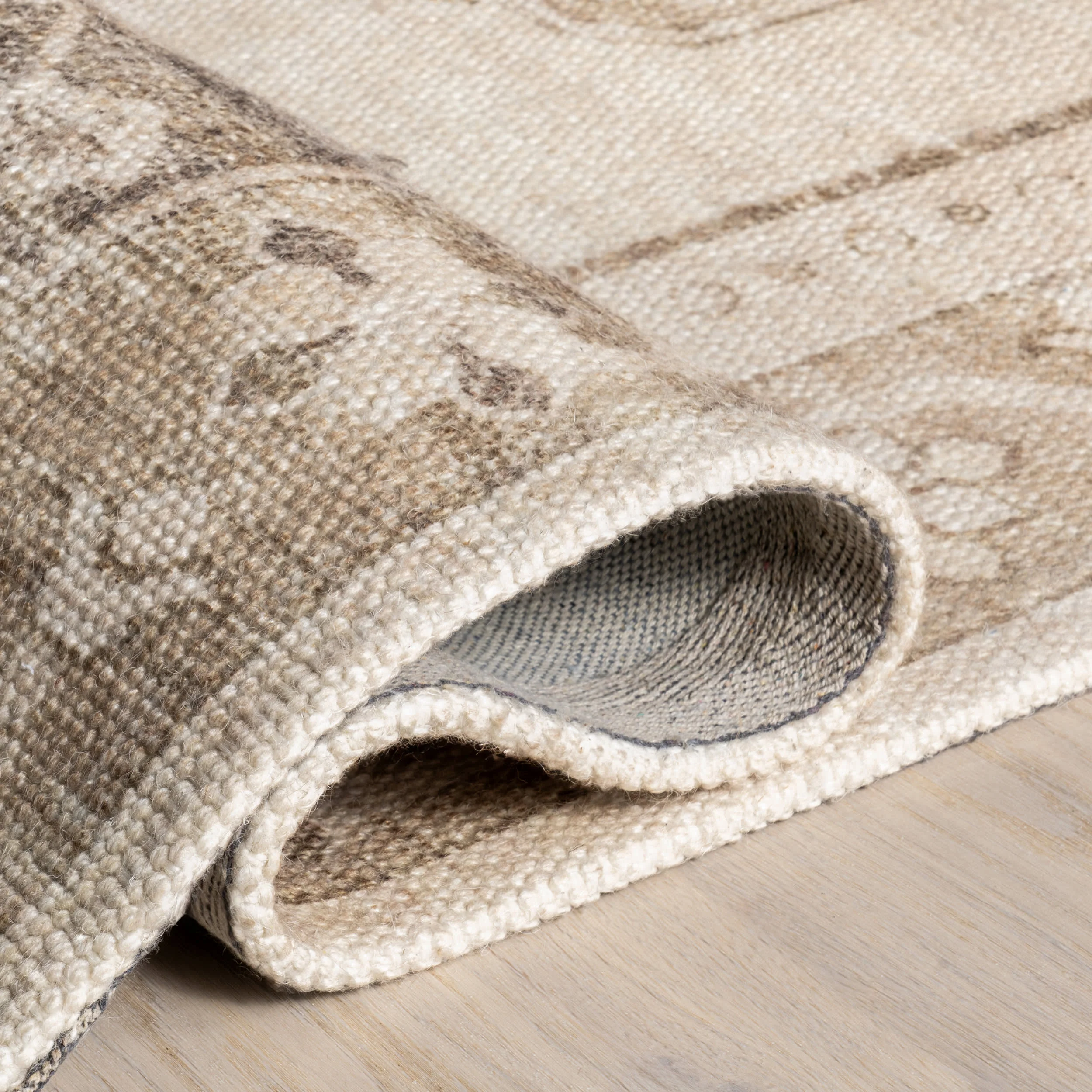 Nienna Wool and Cotton Rug | Beige - Image 8