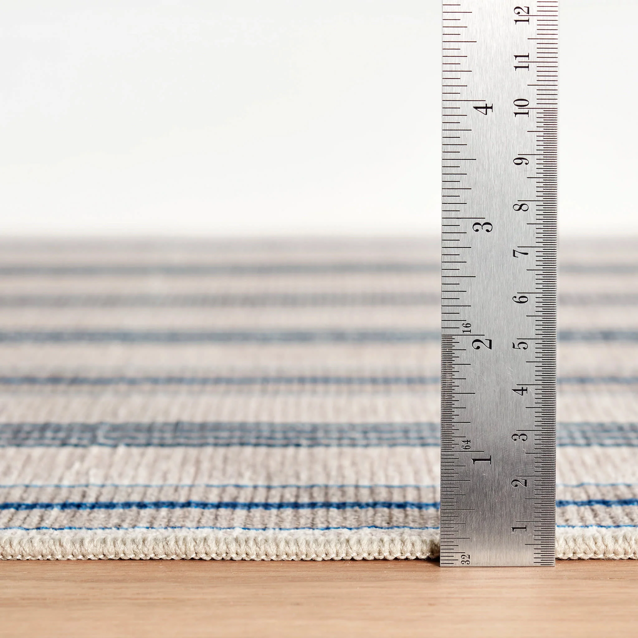 Nimes Ticking Machine Washable Rug | Neutral - Image 4