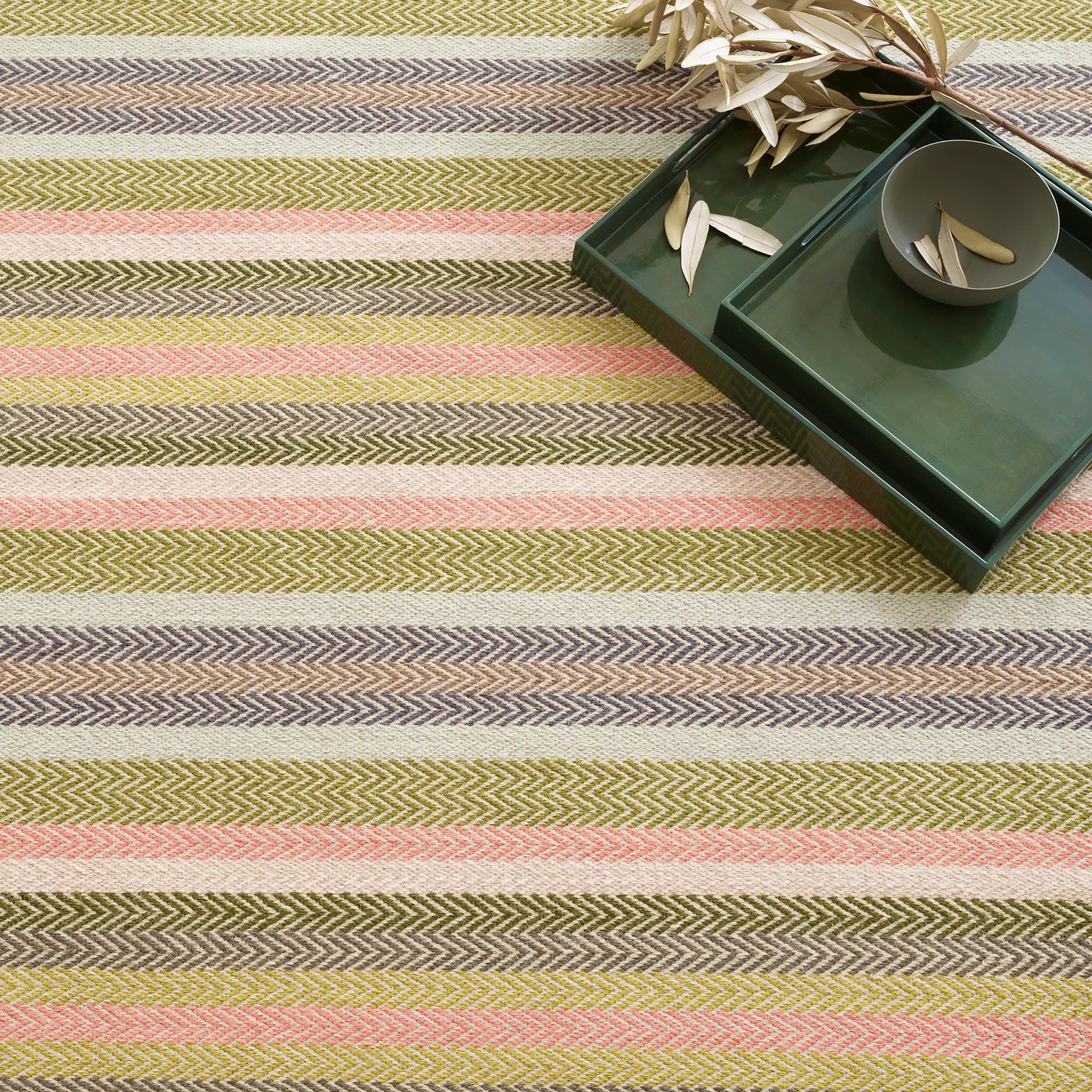 Nip Tuk Handwoven Wool Rug | Rose - Image 3